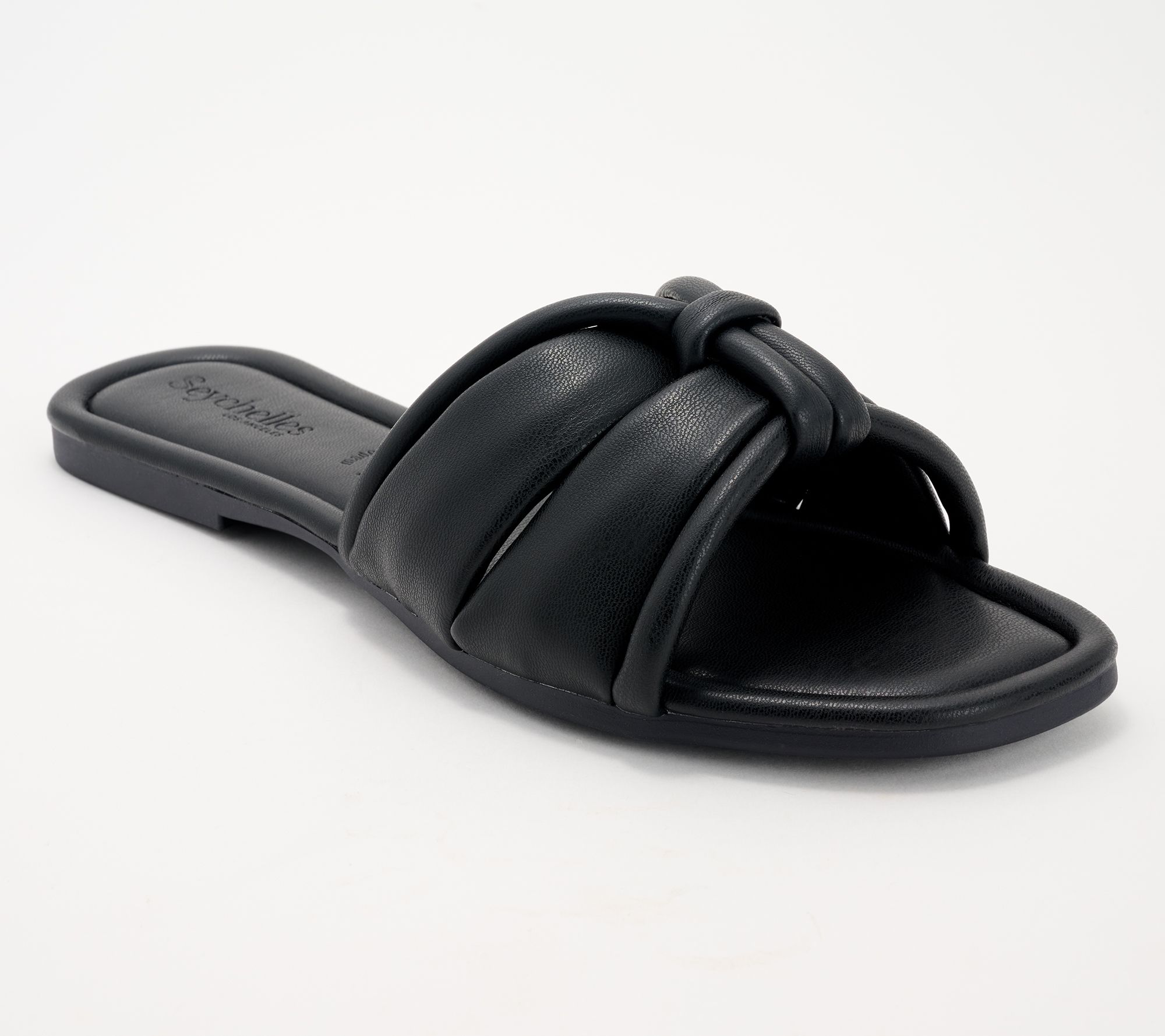 "As Is" Seychelles Knotted Padded Slides - Shades of Cool