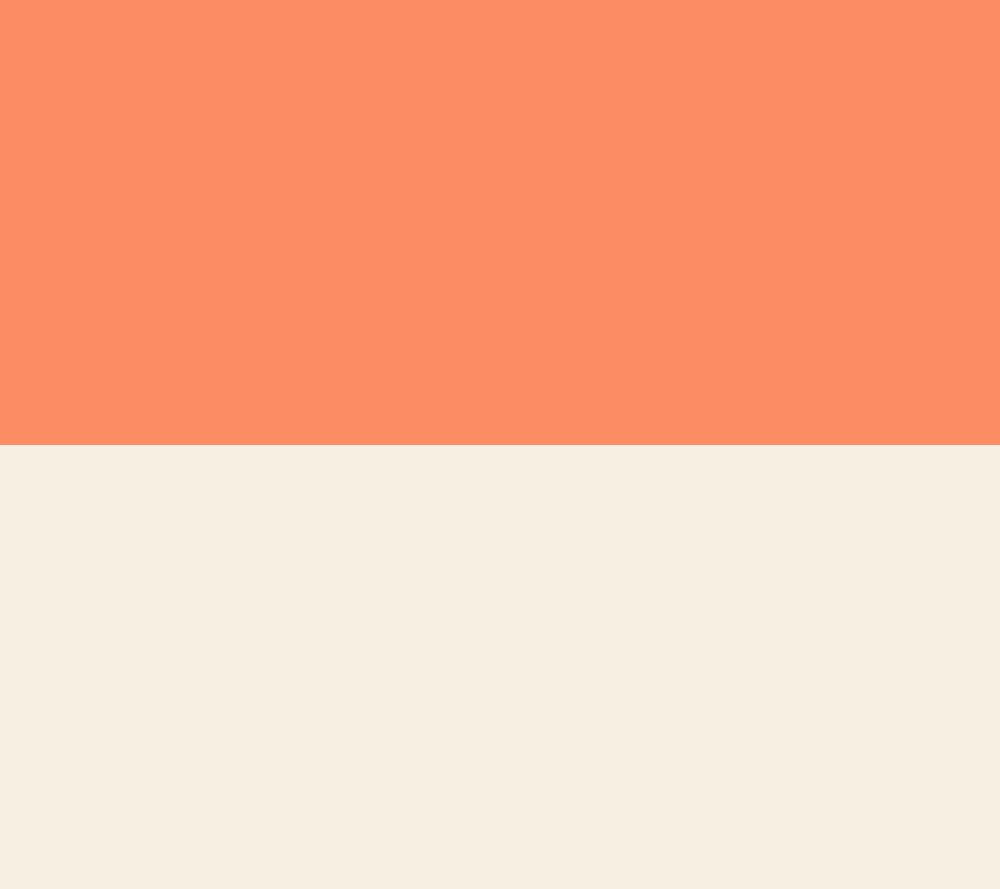 Orange/Ivory