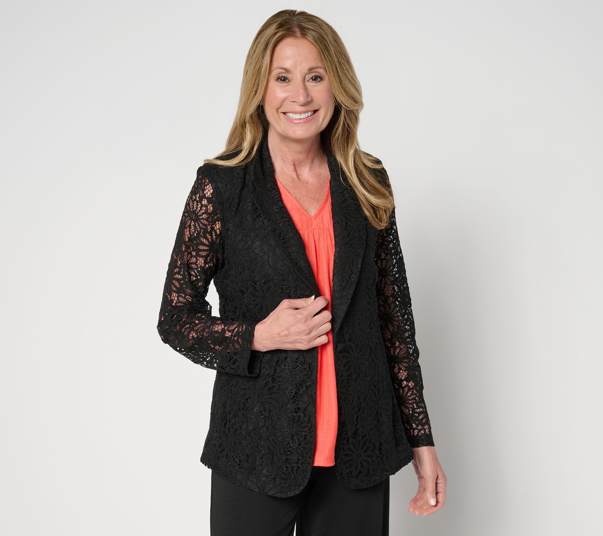 "As Is" nicole by Nicole Miller Stretch Lace Blazer