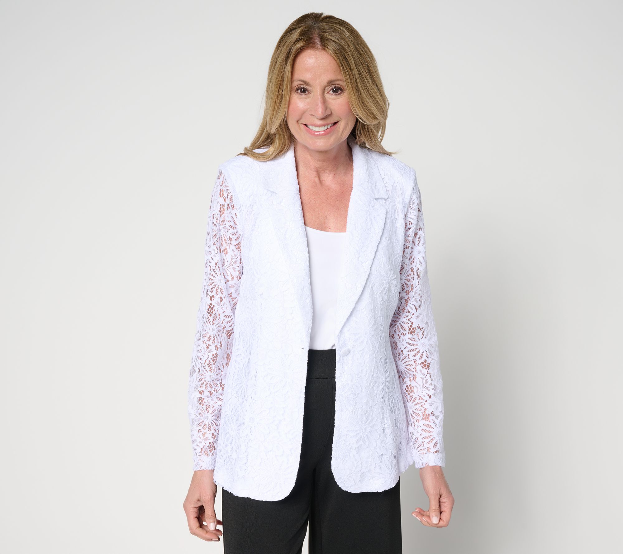 "As Is" nicole by Nicole Miller Stretch Lace Blazer