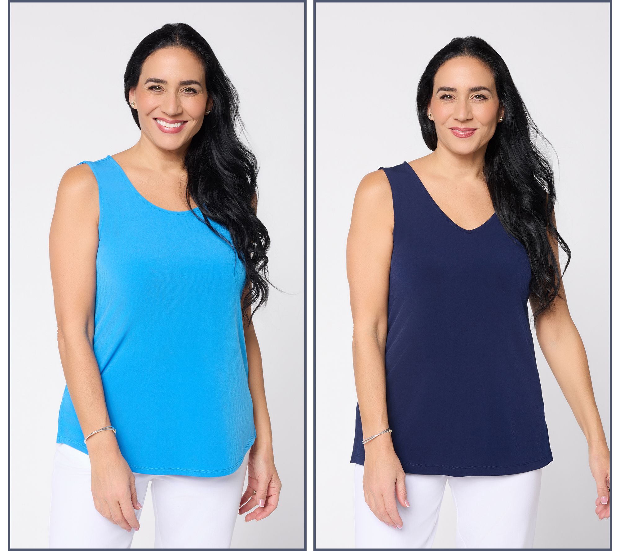 Susan Graver Essentials Liquid Knit Set of 2 Tanks