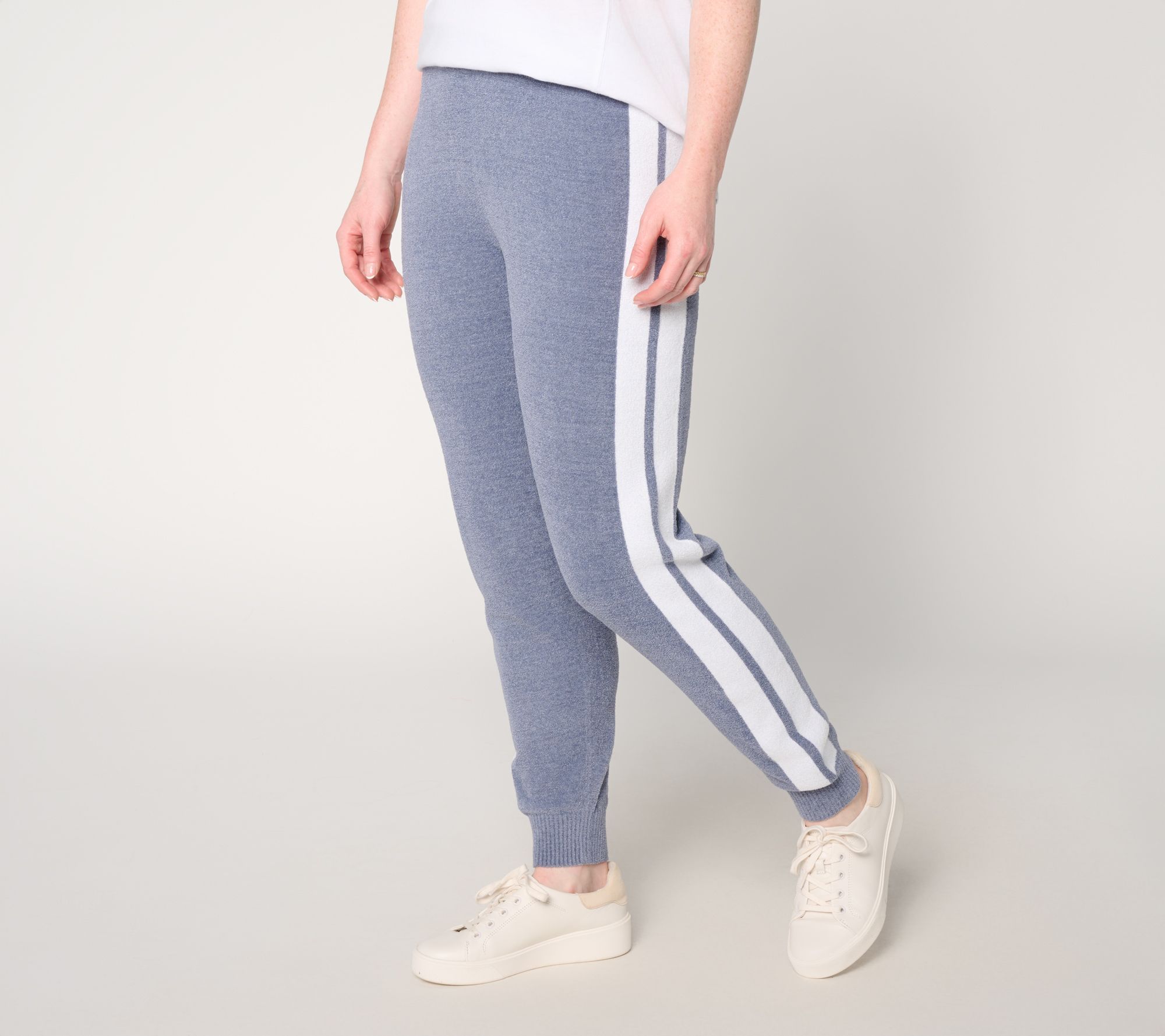 Barefoot Dreams Petite CozyChic Ultra Lite Contrast Stripe Jogger