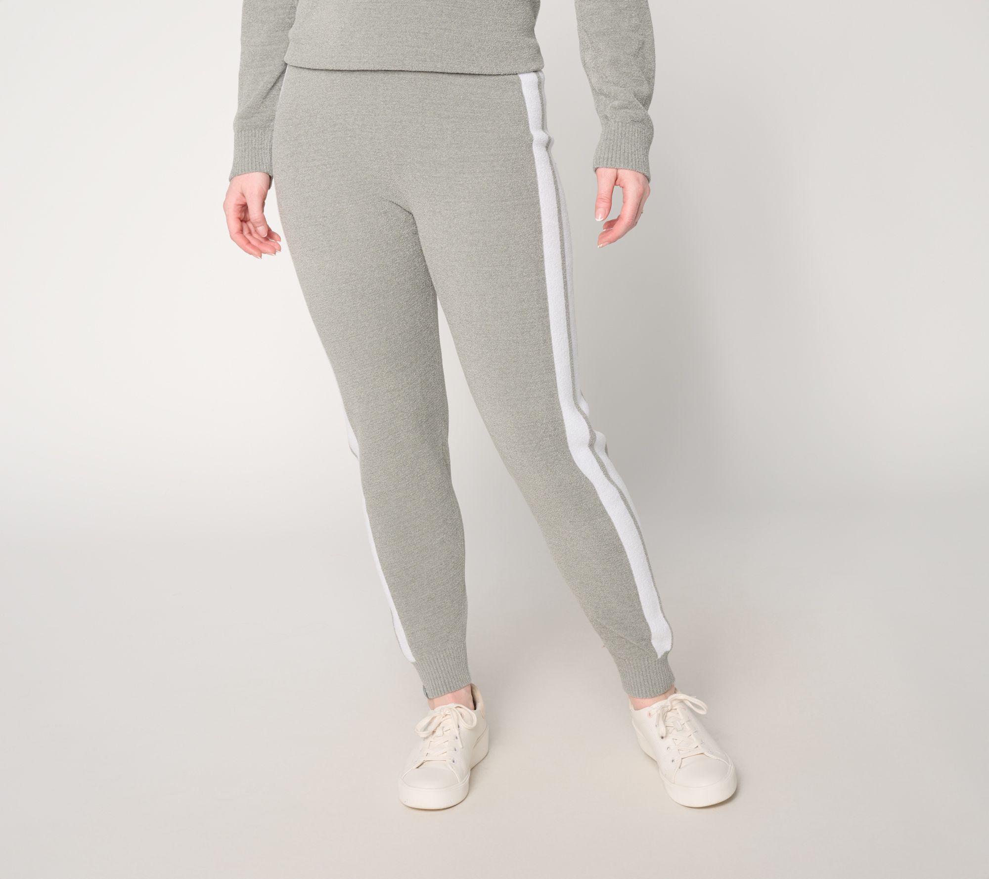 Barefoot Dreams Petite CozyChic Ultra Lite Contrast Stripe Jogger