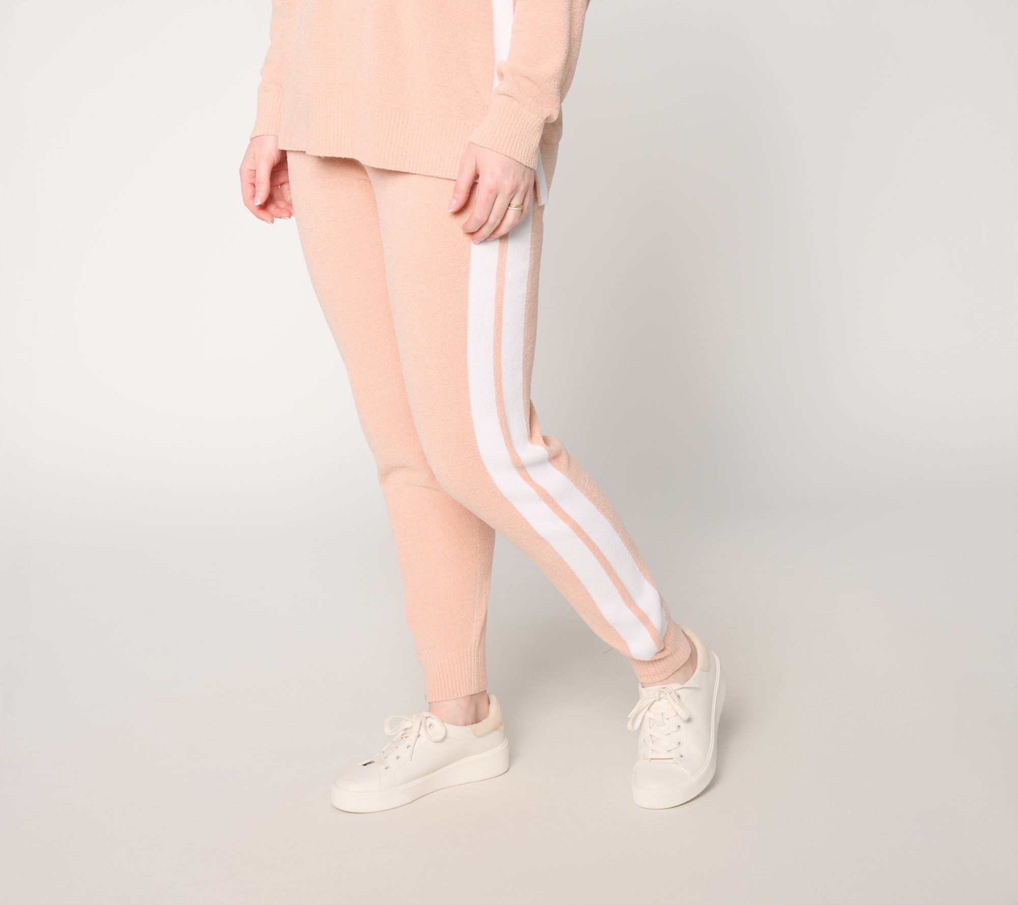 Barefoot Dreams Petite CozyChic Ultra Lite Contrast Stripe Jogger