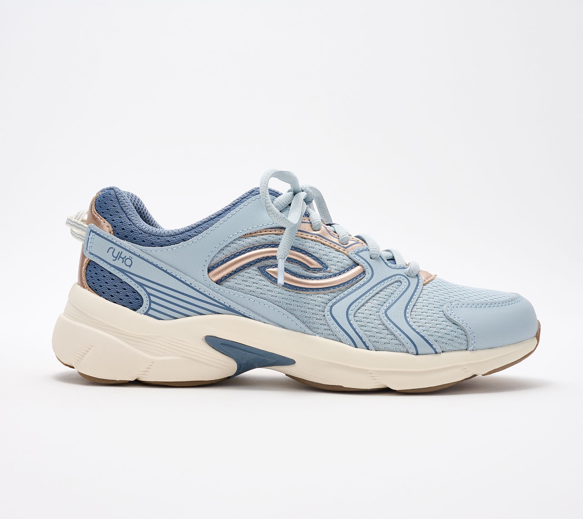 Ryka Lace Up Walking Sneakers - Streamline - QVC.com