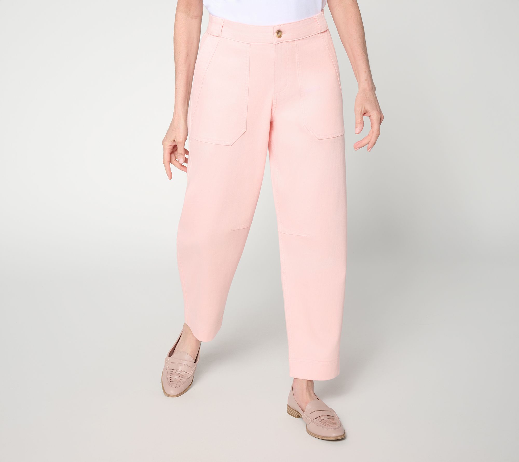 Martha Stewart Signature Petite Utility Twill Ankle Pants
