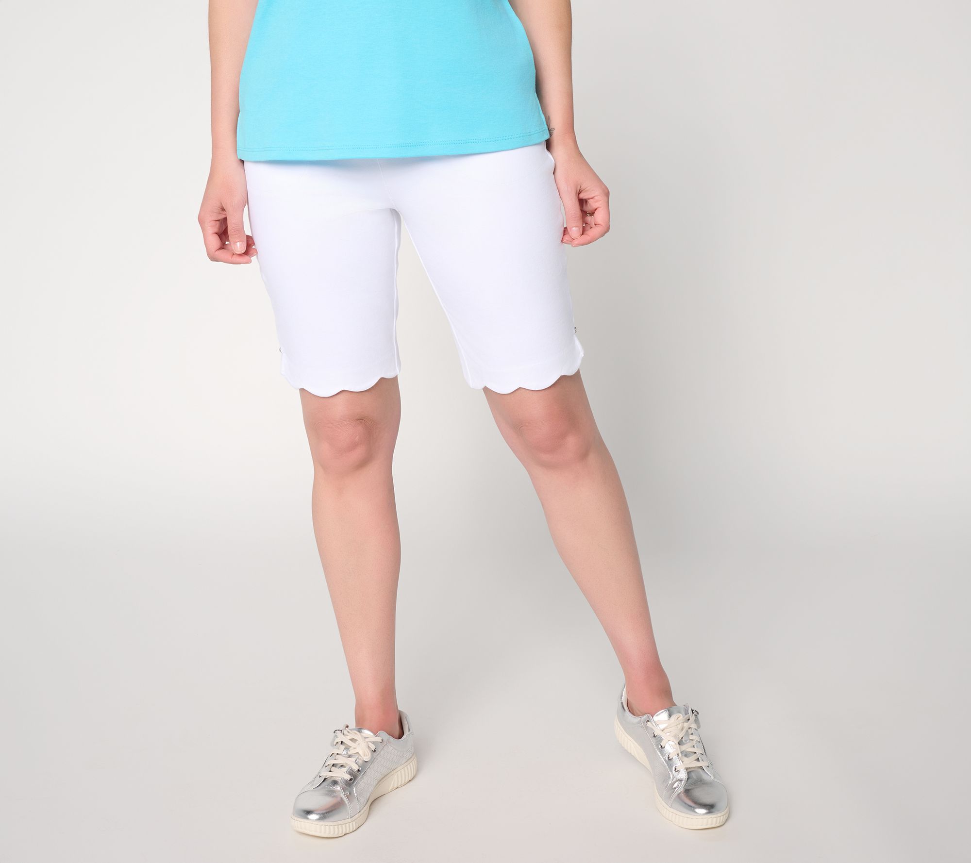 Quacker Factory DreamJeannes 10" Scalloped Short
