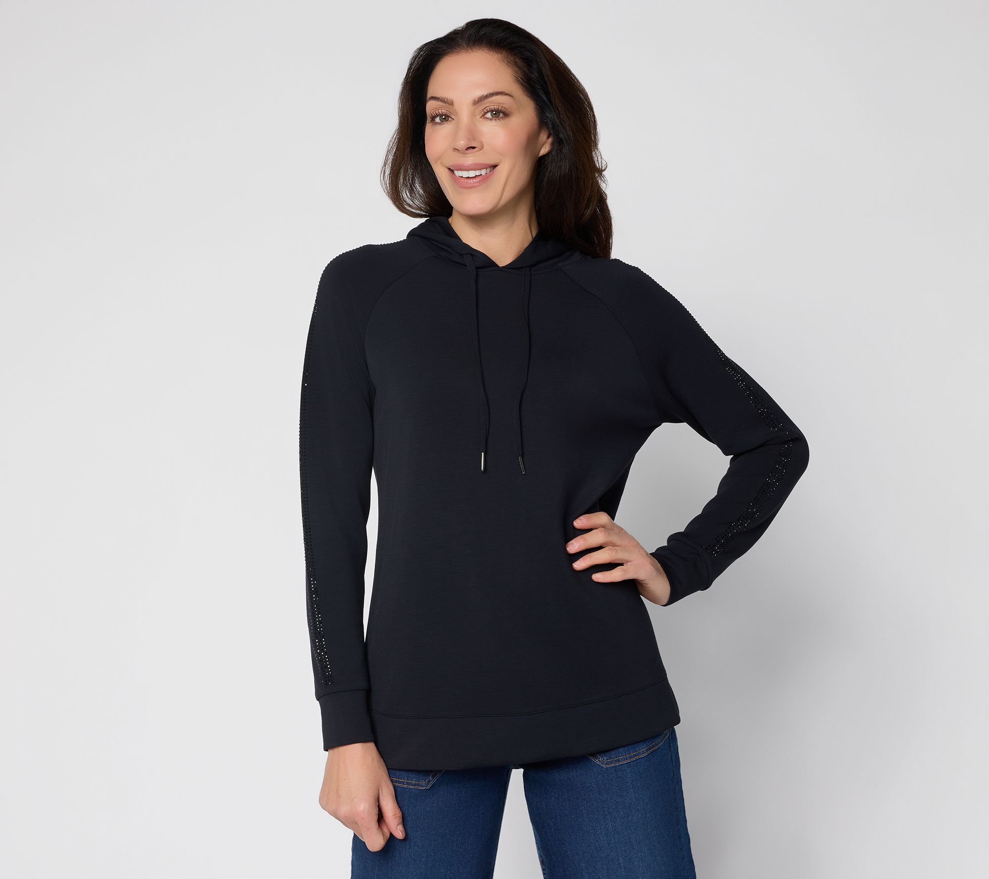 "As Is" Belle by Kim Gravel ScubaLuxe Sparkle & Shine Hoodie