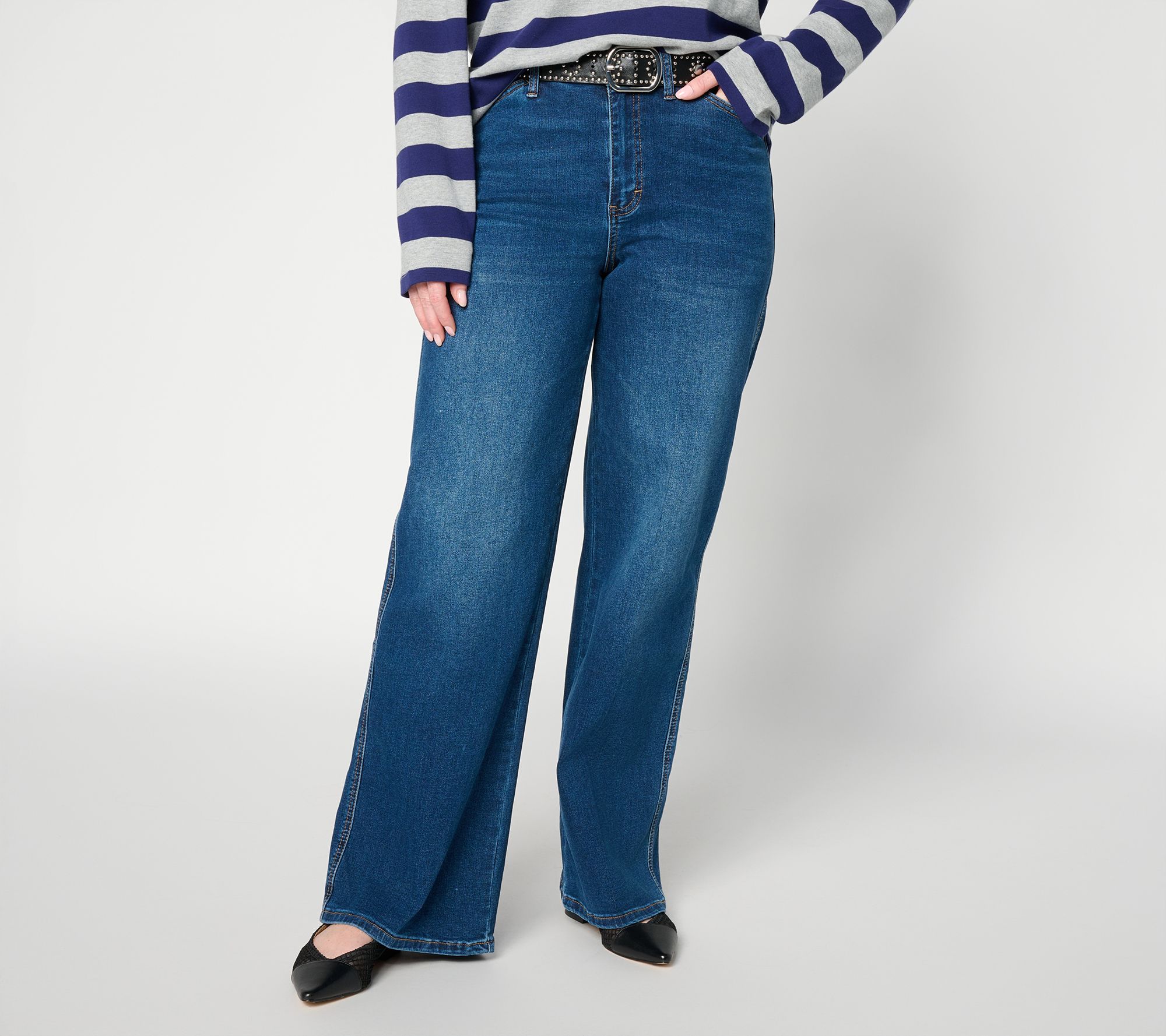  RM Studio x Rebecca Minkoff Petite Luxe Stretch Trouser Jeans