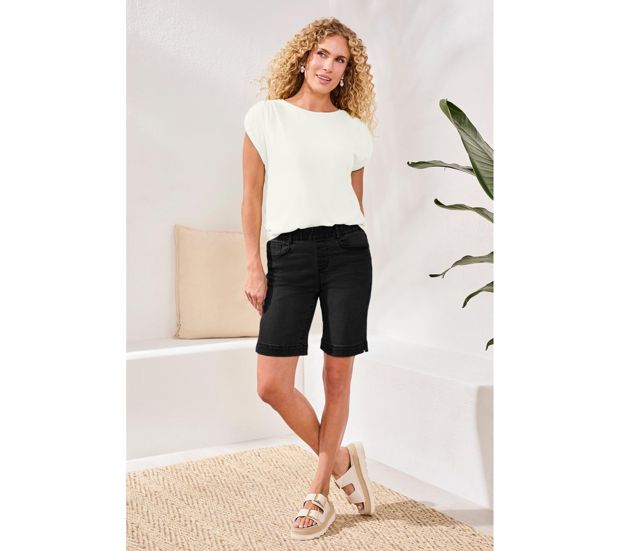 Tribal Audrey Pull-On Bermudas Boundless Stretch Denim