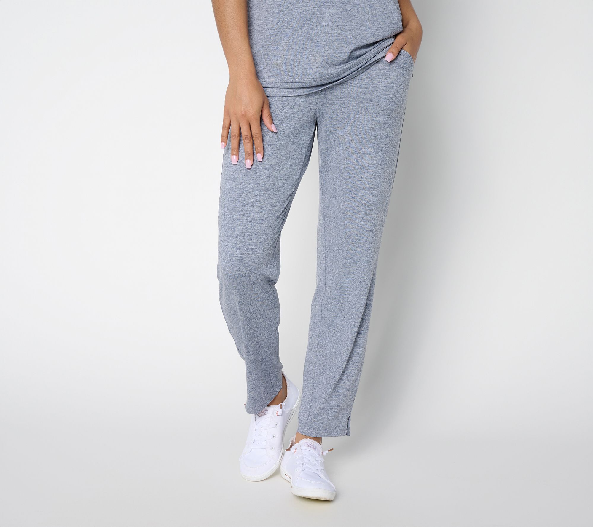 "As Is" Denim & Co. Active Petite Cool to The Touch Ankle Pants