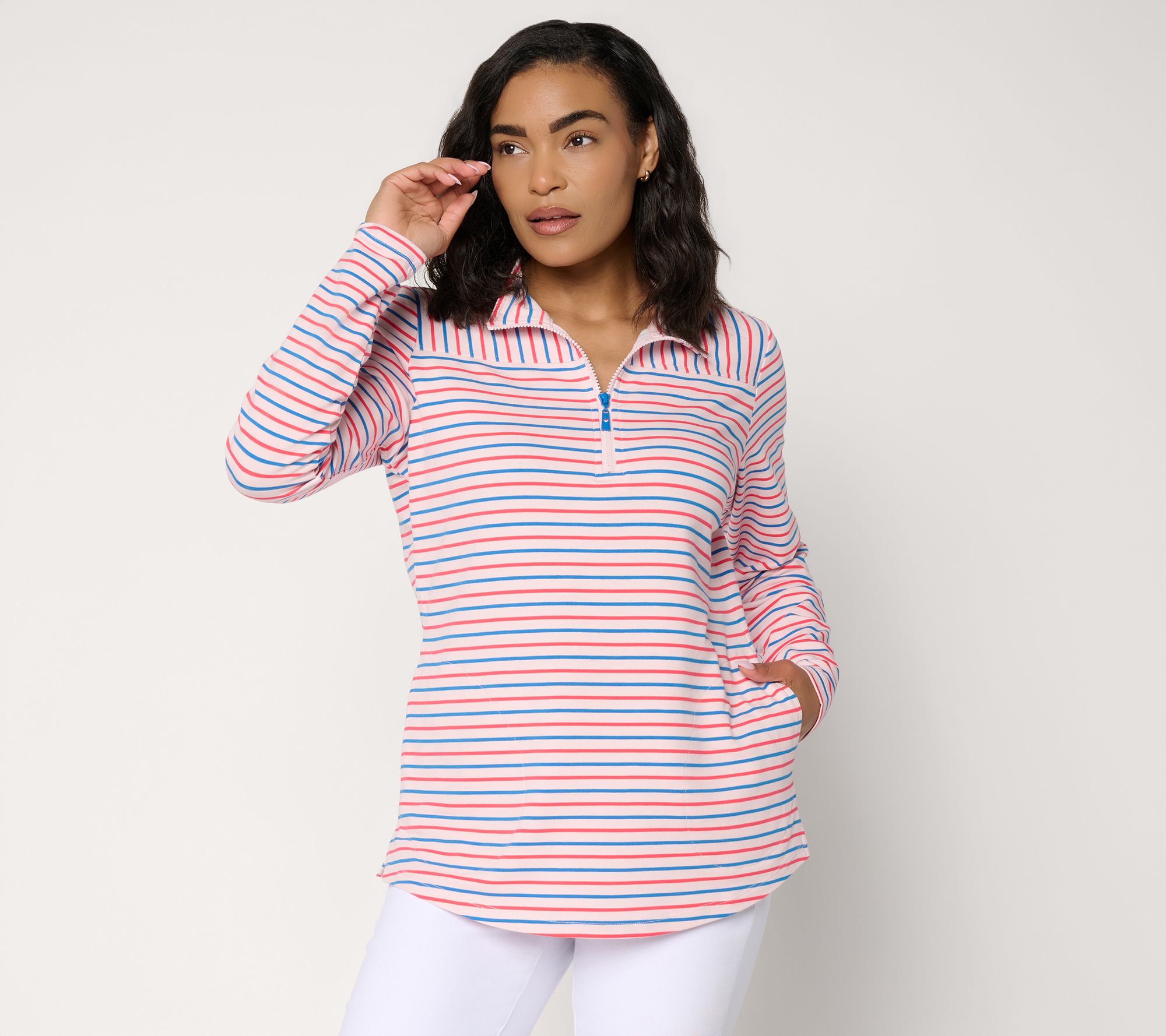 "As Is" Liberty Belles by Kim Gravel Nauticana Half Zip Top