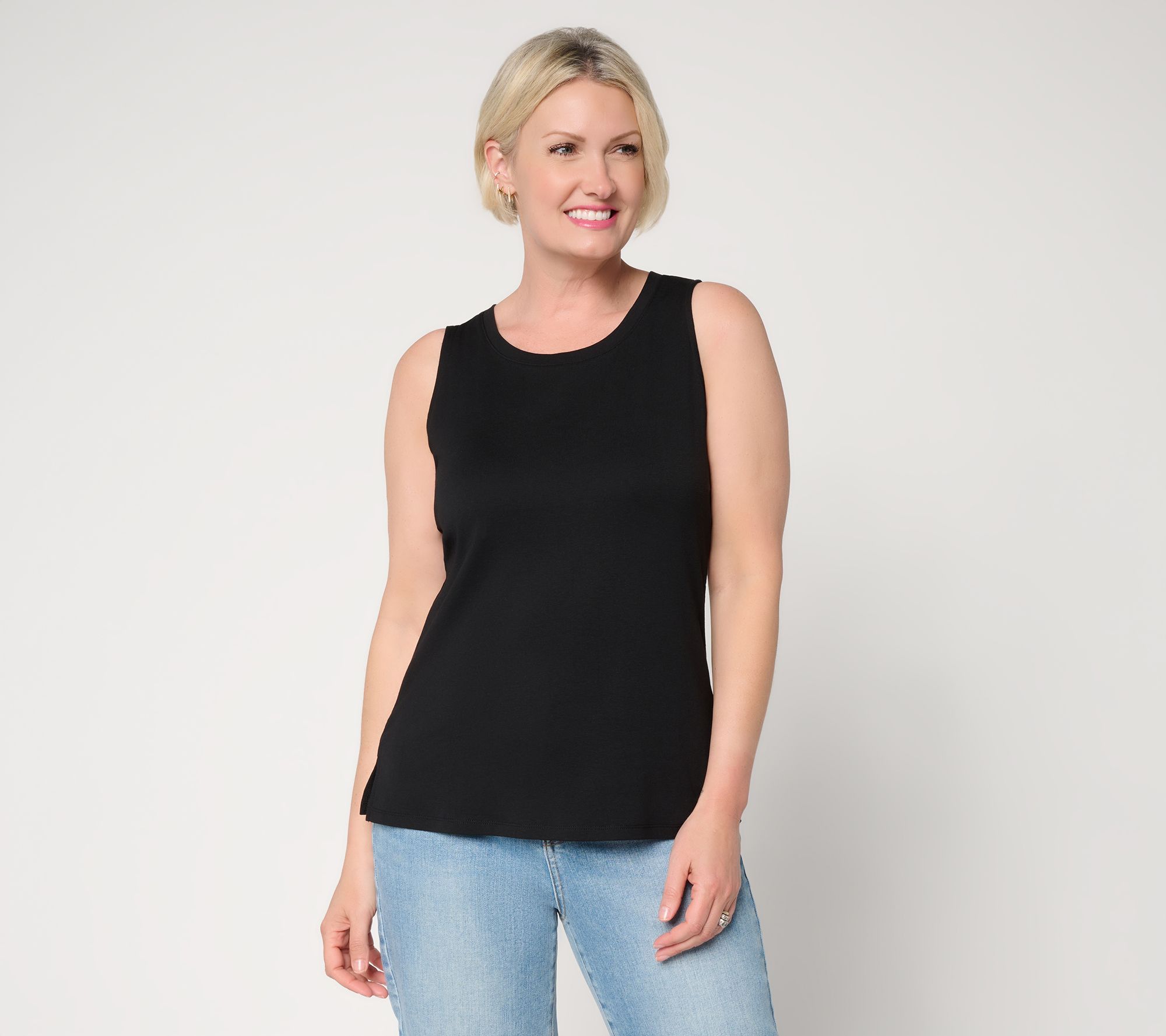 "As Is" Belle by Kim Gravel TripleLuxe Micro Rib Modern Tank