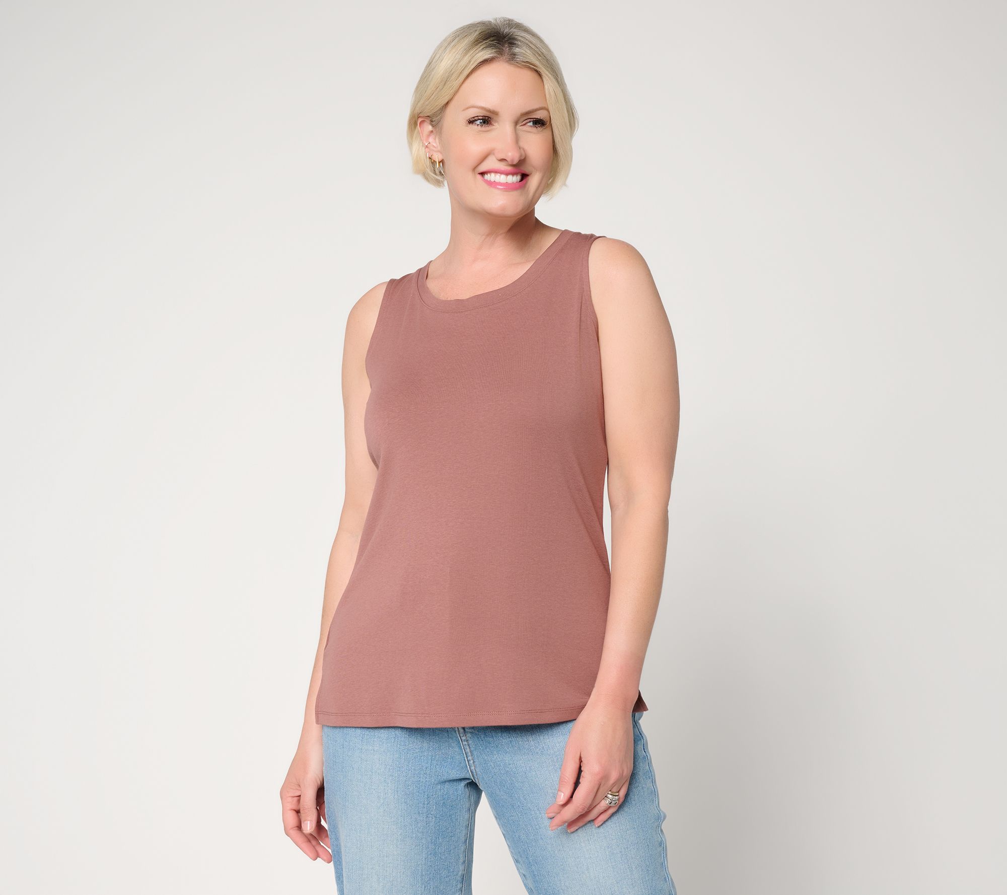 "As Is" Belle by Kim Gravel TripleLuxe Micro Rib Modern Tank