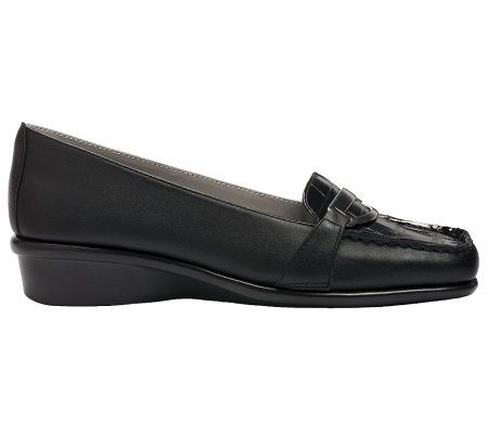 Aerosoles Medley Casual Leather Loafers - QVC.com