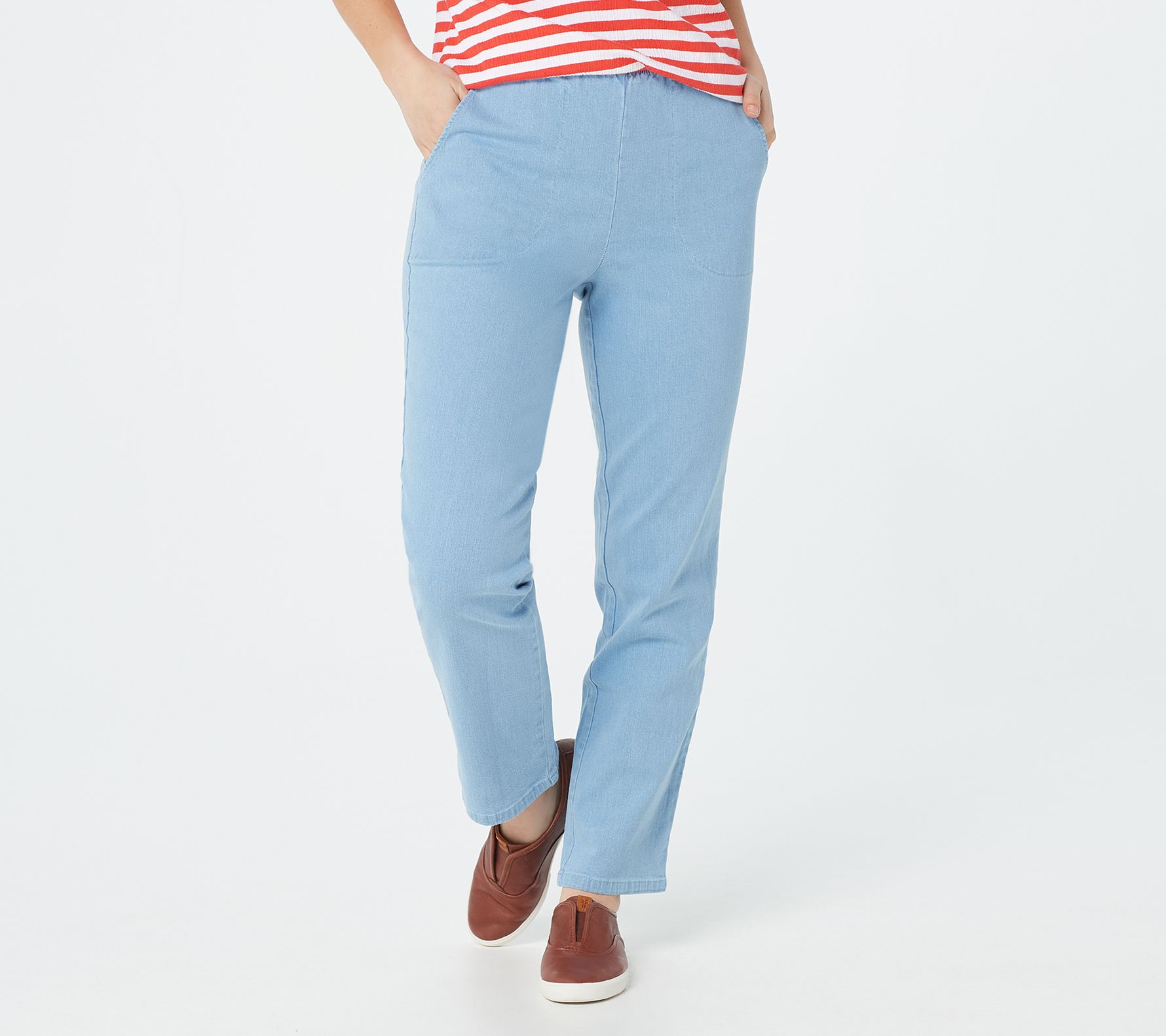 qvc jeans elastic waist