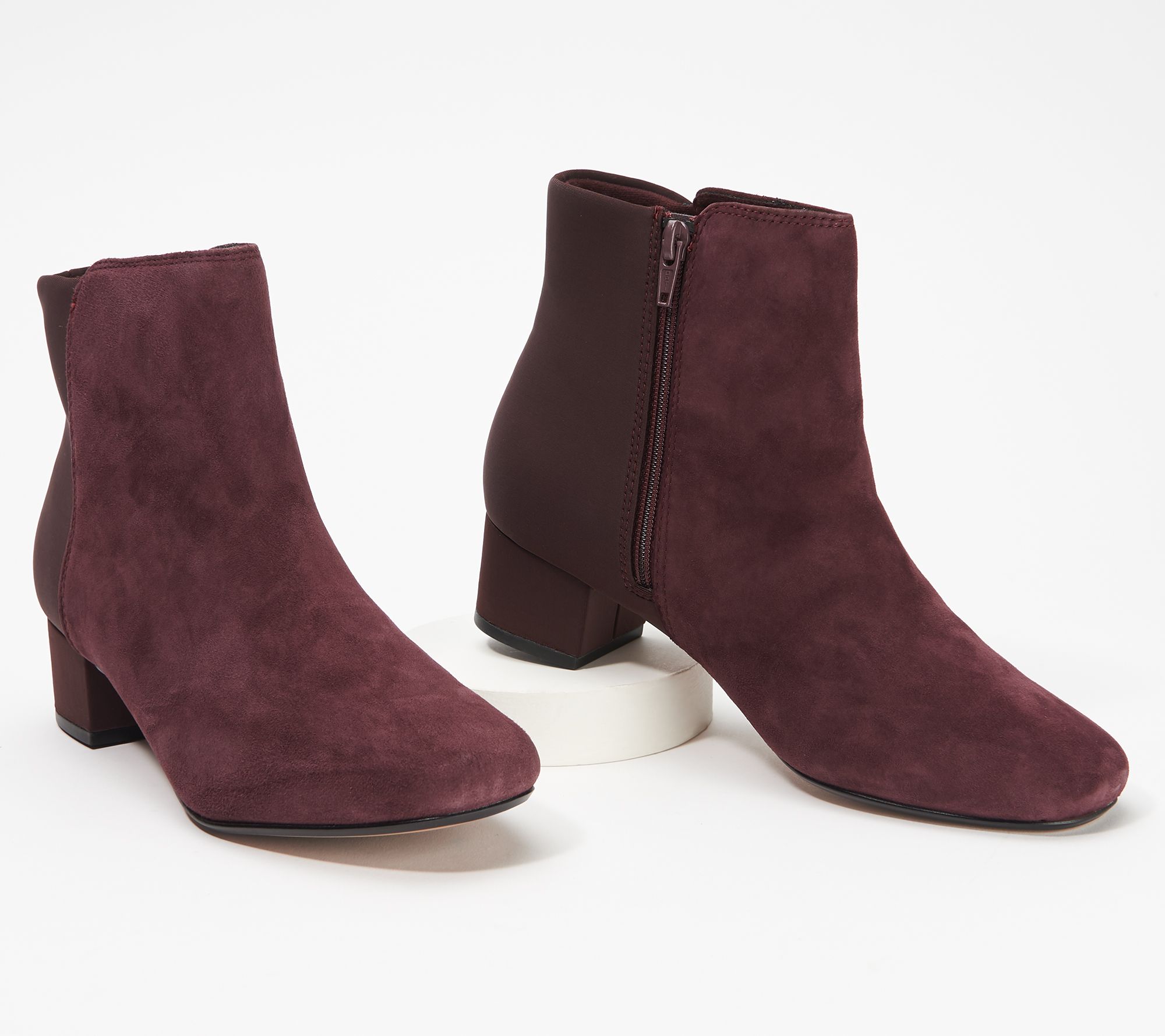 qvc clarks wedge boots