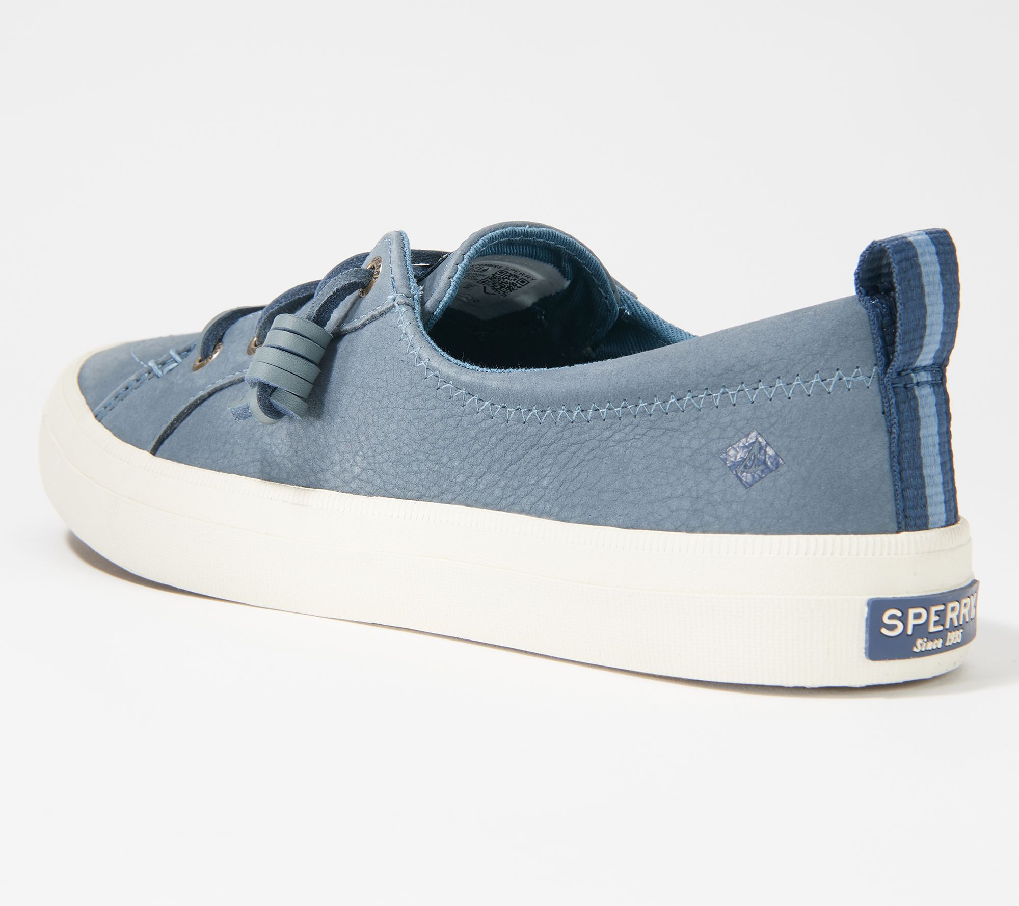 Sperry Crest Vibe Washable Leather Slip-On Sneakers - QVC.com