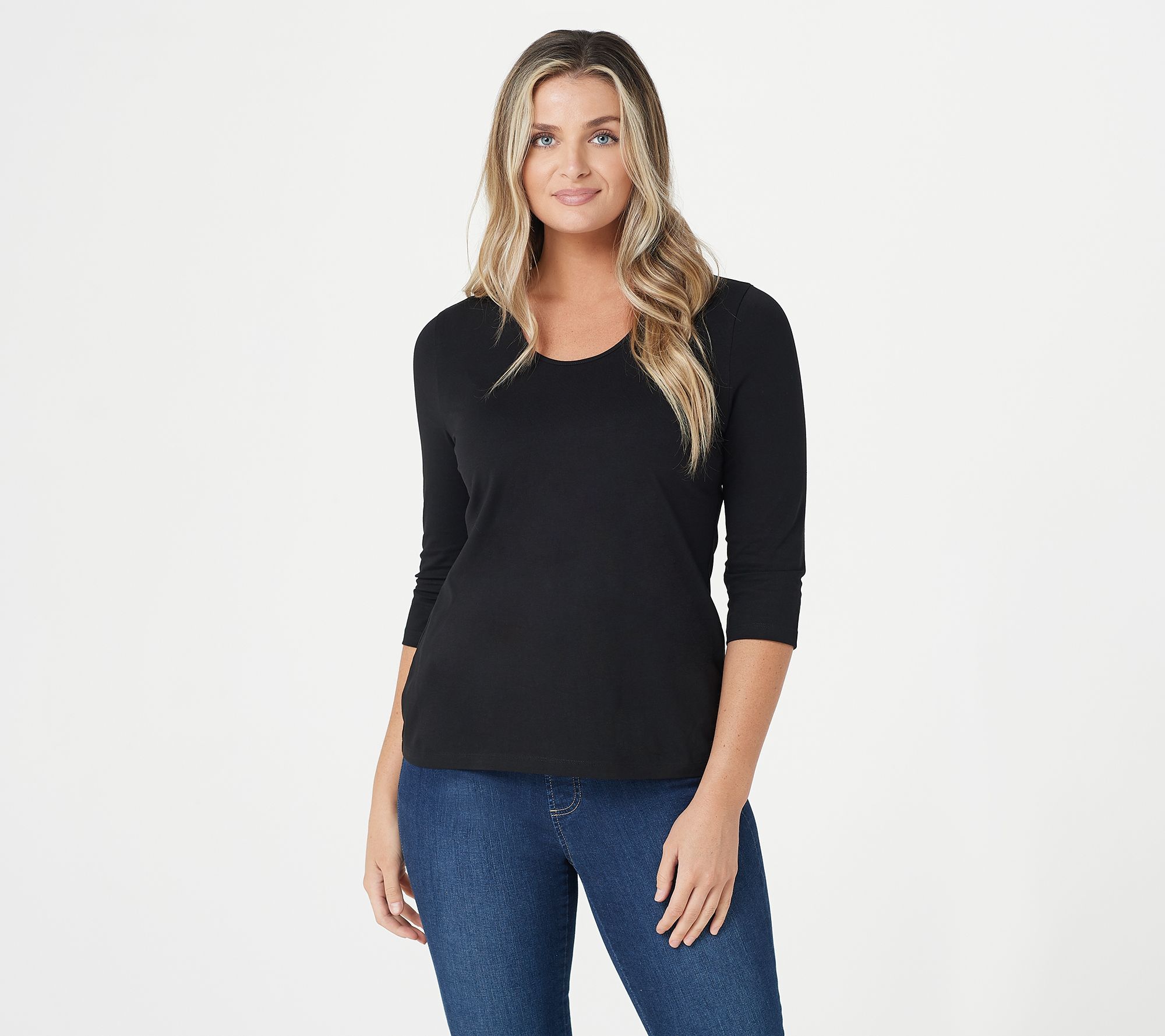 qvc denim and company shirts