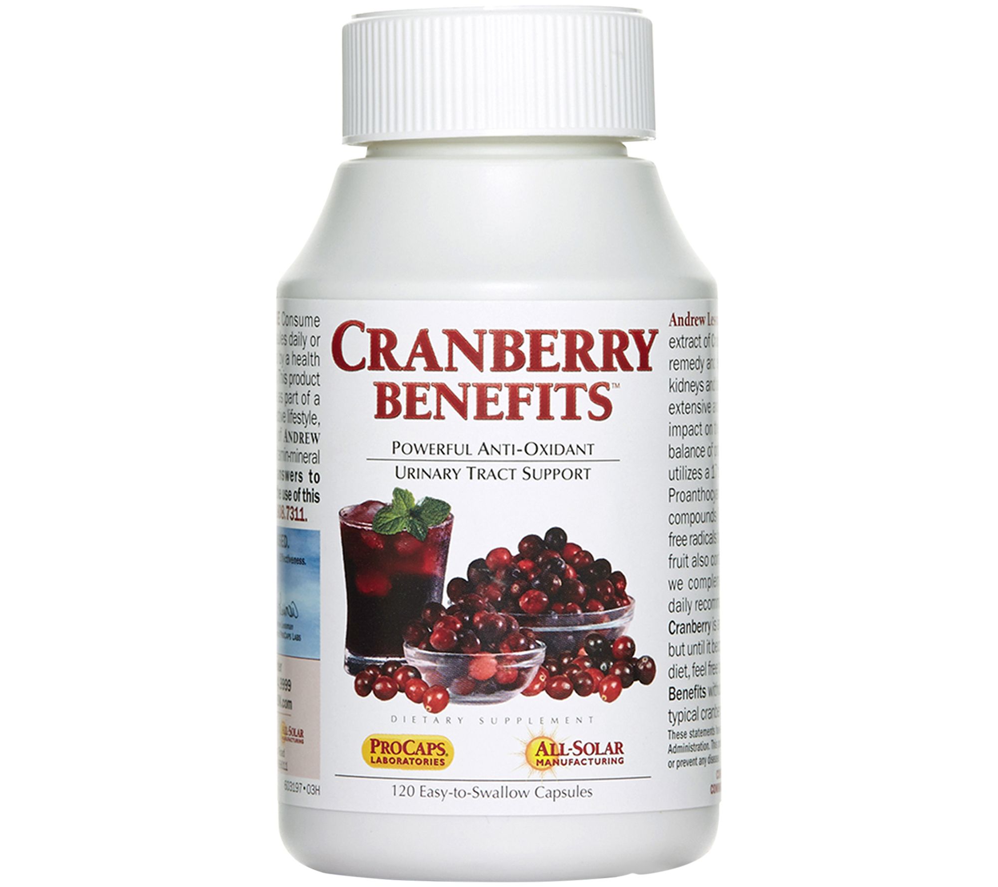 Andrew Lessman Cranberry Benefits 120 Capsules
