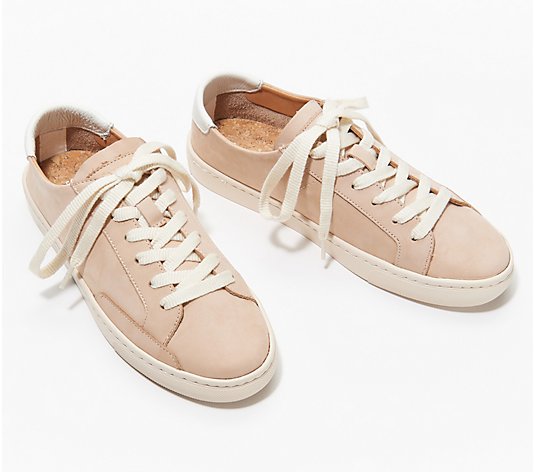 Soludos Leather Lace-Up Sneakers - Ibiza
