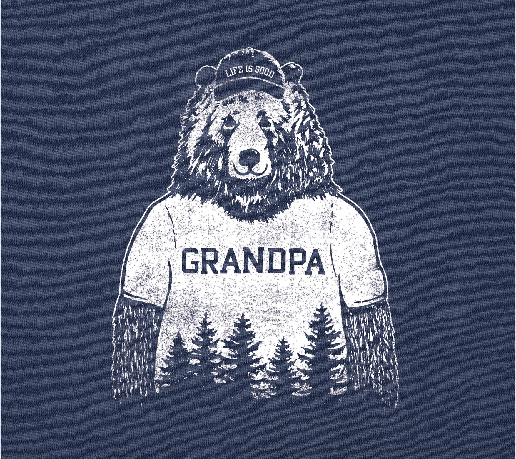 Life is Good Men's Grandpa Bear Crusher Tee - QVC.com