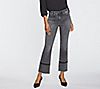 NYDJ Fiona Slim Flare Jeans with Fray Hem- Nobelle