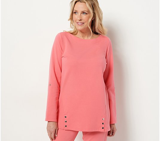 Sport Savvy French Terry Boat Neck  Tunic