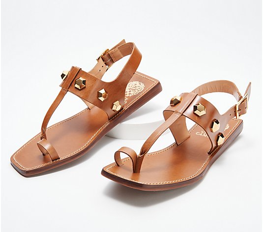 Vince Camuto Leather Toe Loop Sandals - Dailette