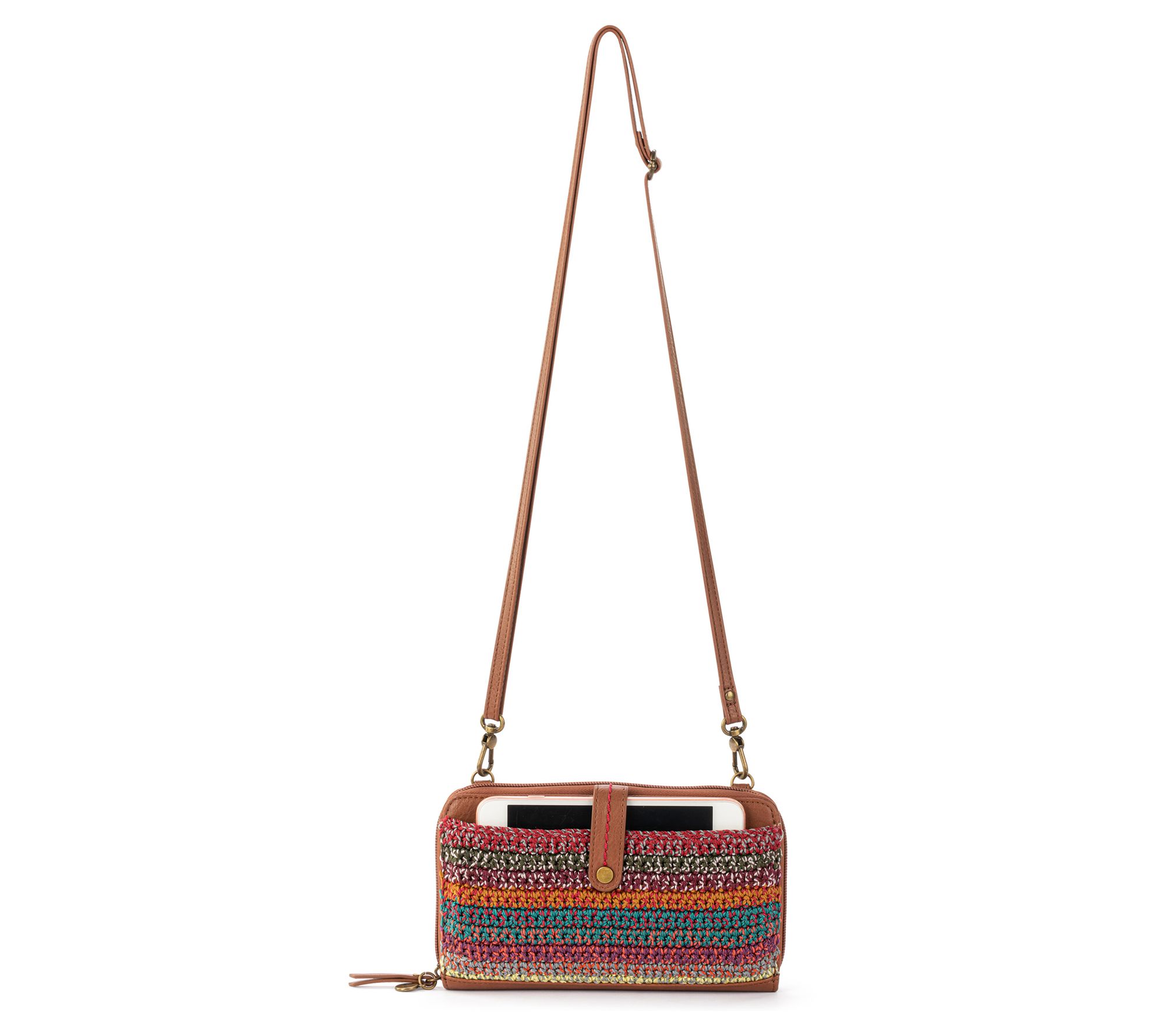 The Sak Iris Crochet Large Smartphone Crossbody