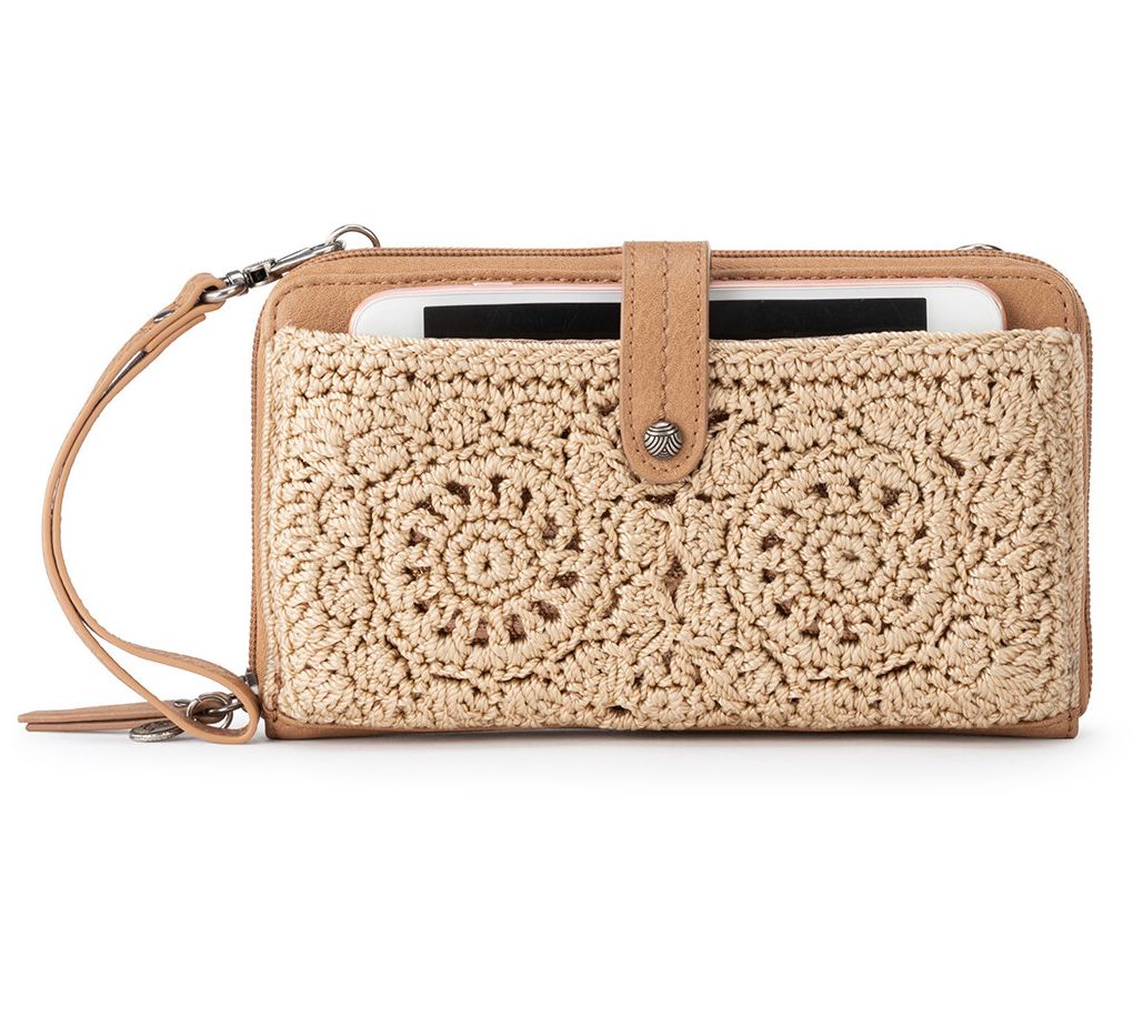 The Sak Iris Crochet Large Smartphone Crossbody