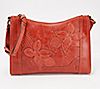 Frye Leather Studded Floral Zip Crossbody, 1 of 4