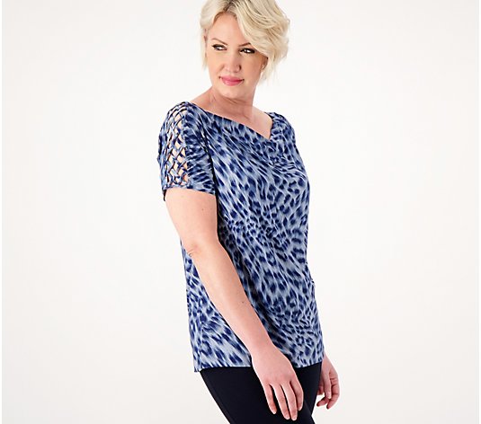 Attitudes by Renee Global Illusions Printed Tunic
