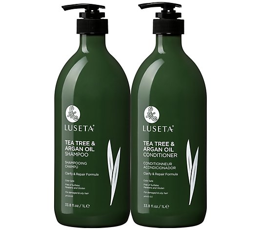 Luseta Super Size Tea Tree & Argan Oil Shampoo&Conditioner Set