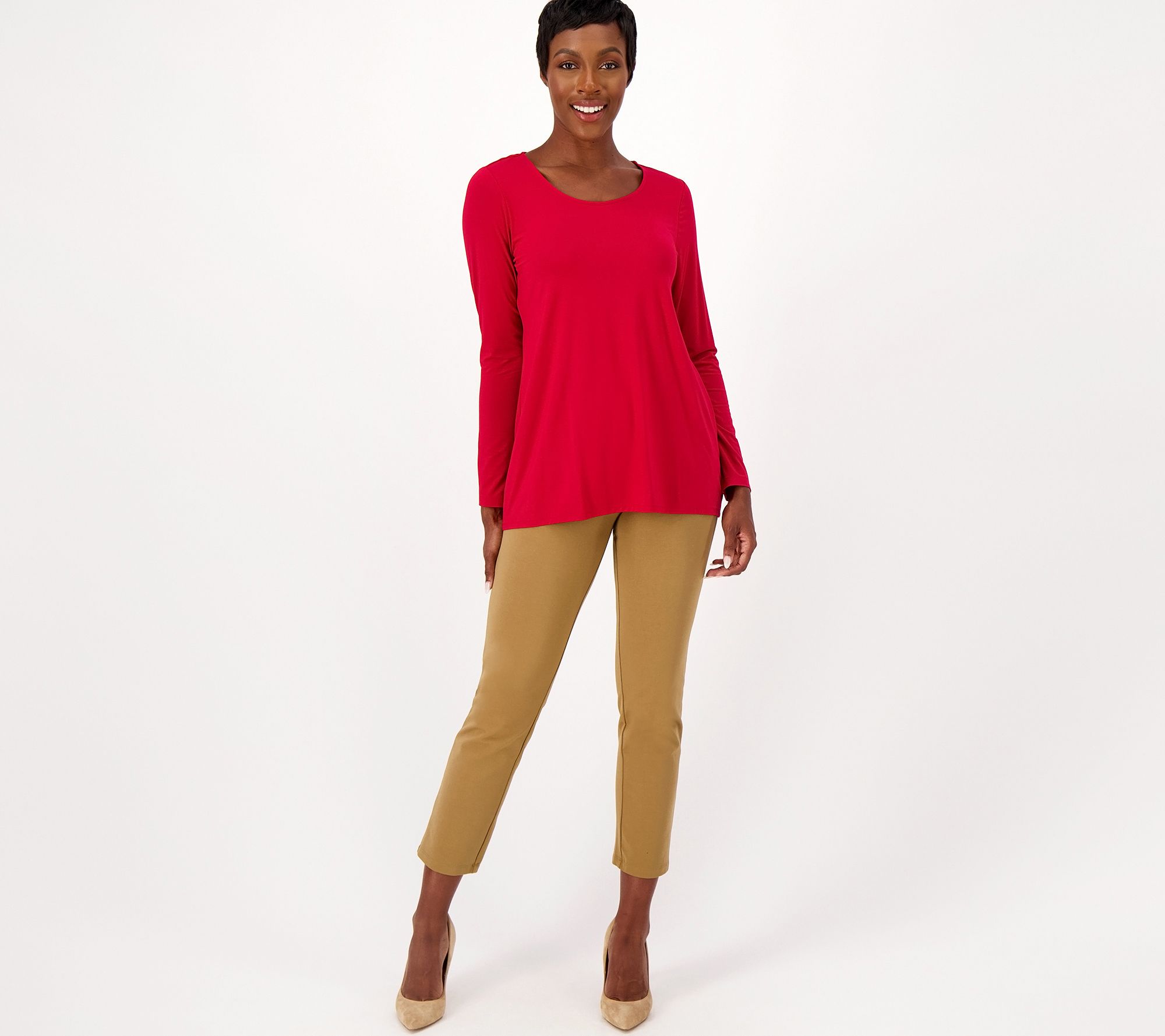 Susan Graver Weekend Essentials Reg Cool Touch A Line Tunic