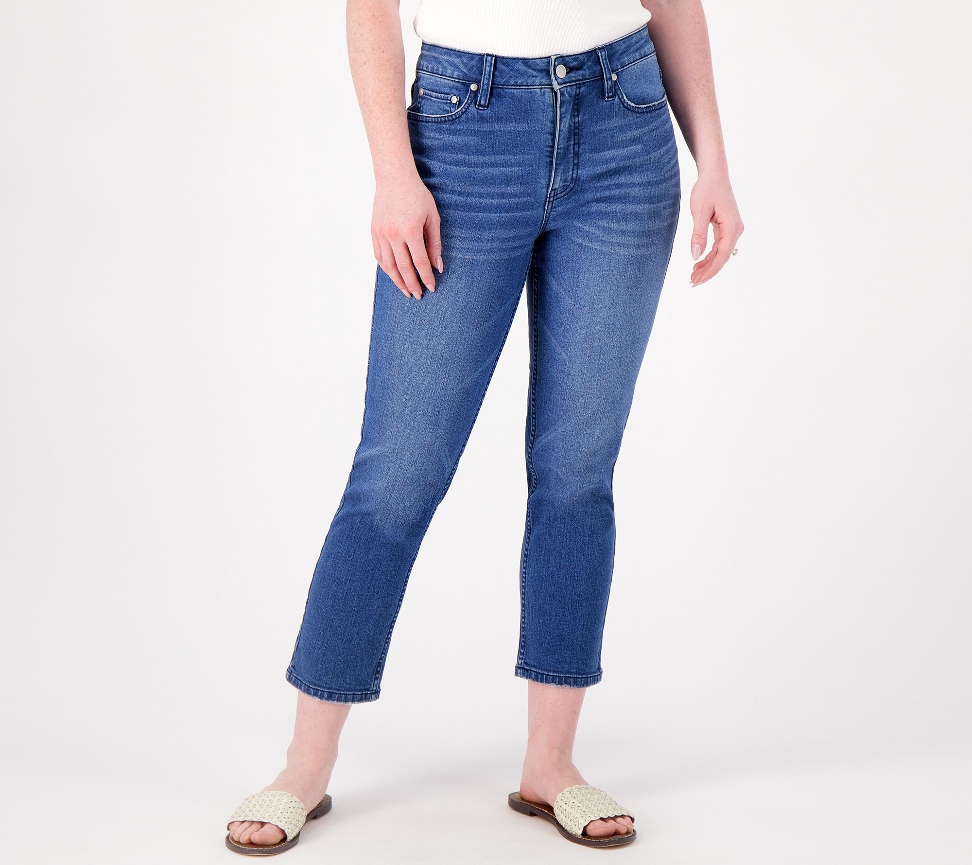 Candace Cameron Bure Petite Pacific Denim Cropped Jean- Indigo