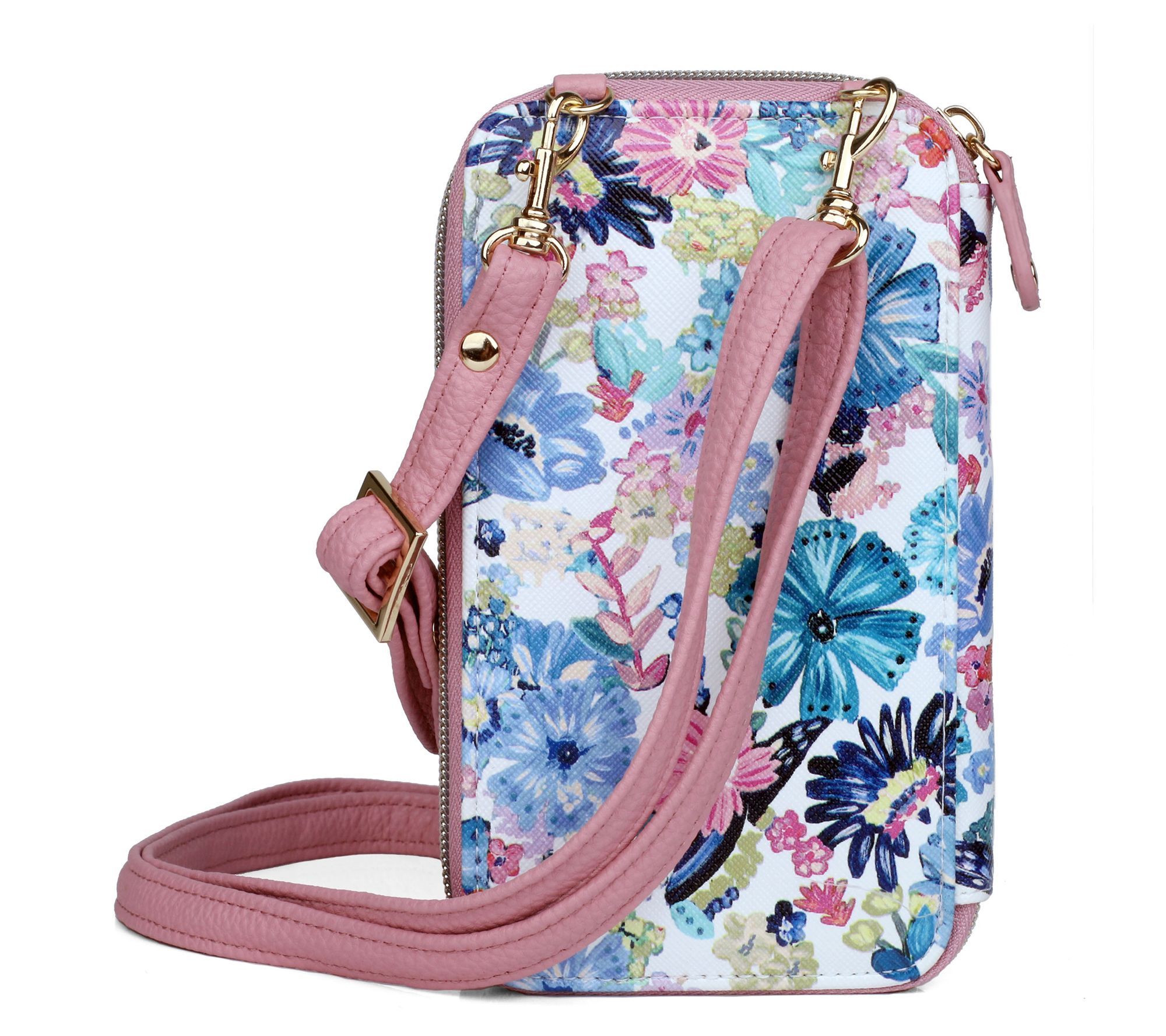 Julia Buxton Wildflower Vegan Leather Everywhere Crossbody - QVC.com