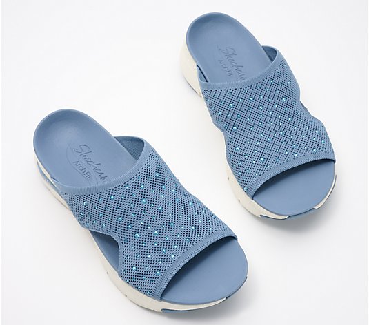 Skechers Arch Fit Pearl Embellished Slide Sandals