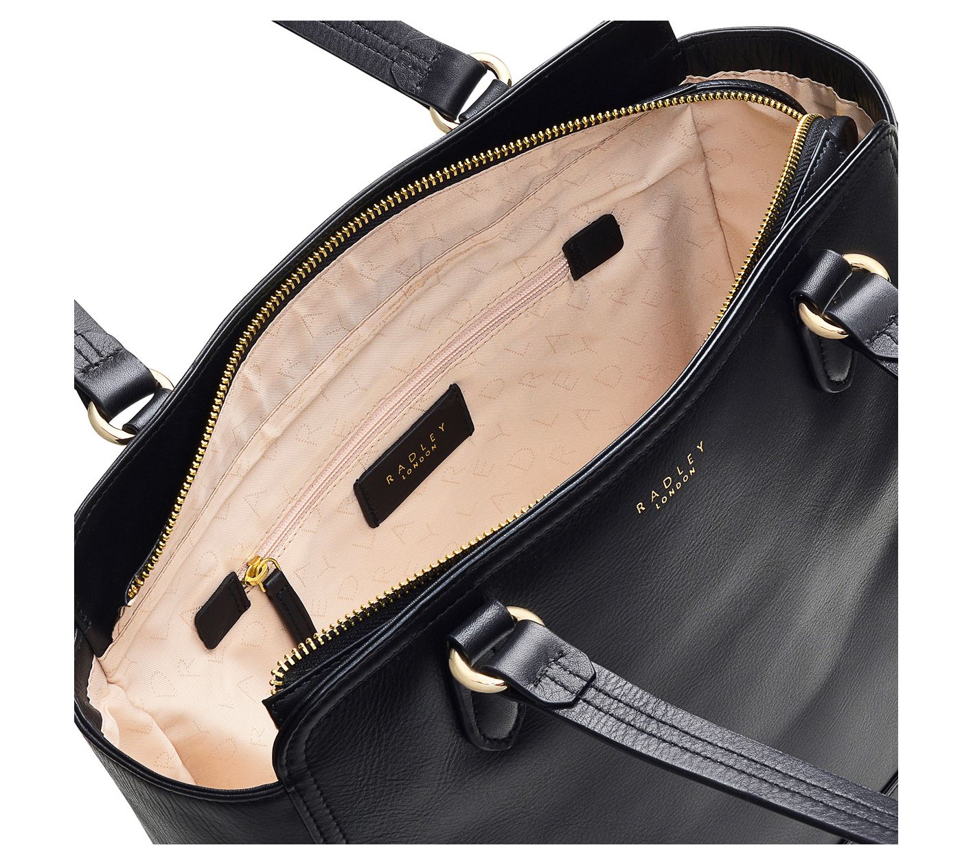 Radley London Black Leather Satchel Shoulder Bag Radley Purse 