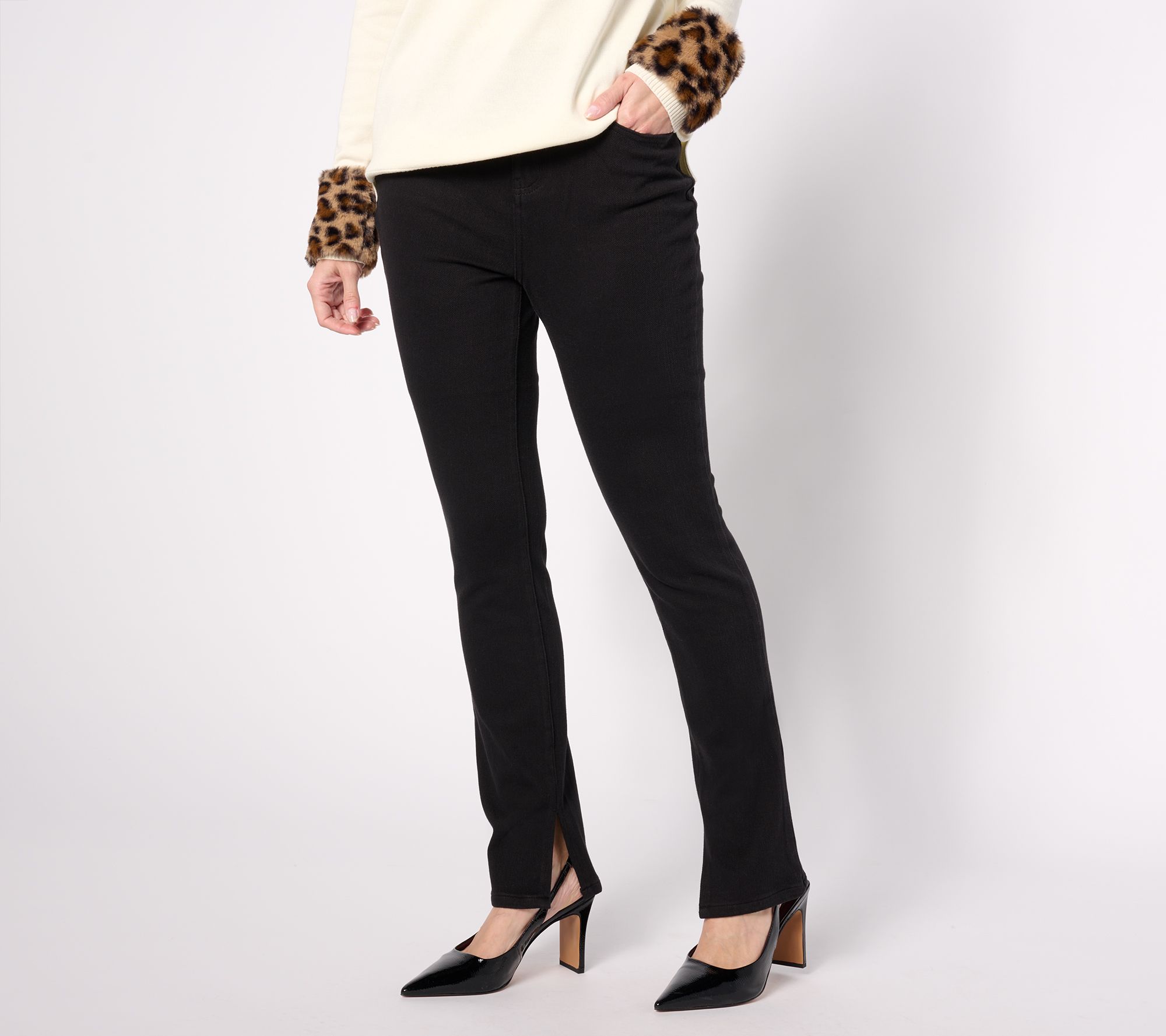 Belle by Kim Gravel Pet Flexibelle Kickity Split Straight Jean
