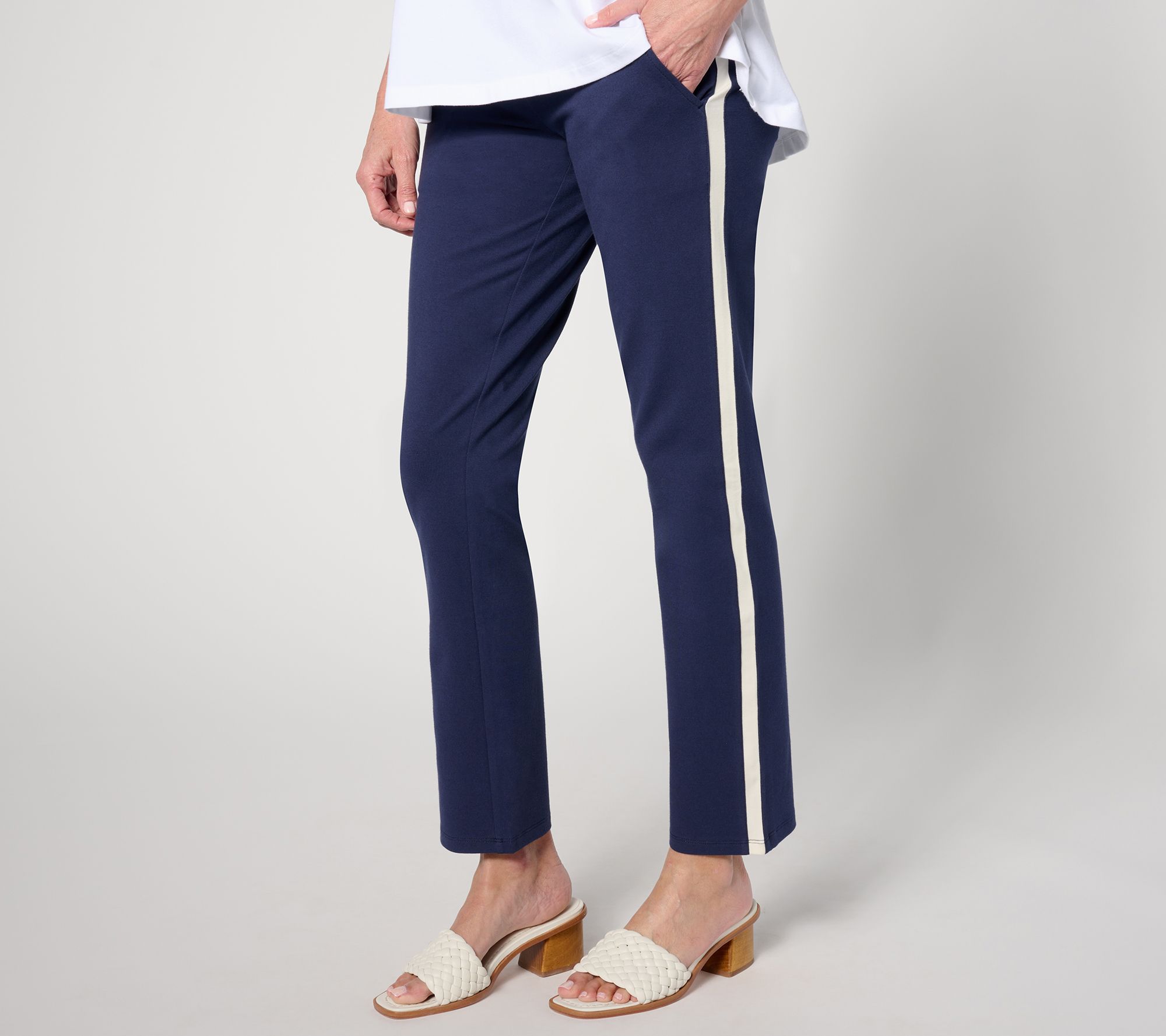 Women with Control - Blue - Ankle Pants 