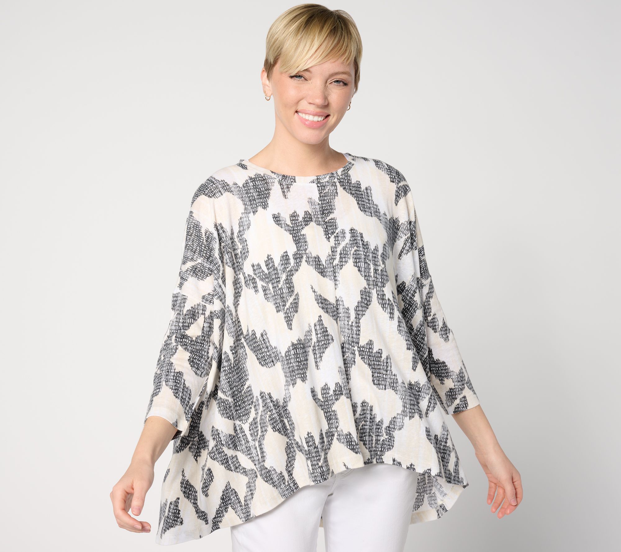 Peace Love World Boheme Hi-Low Hem Knit Tee