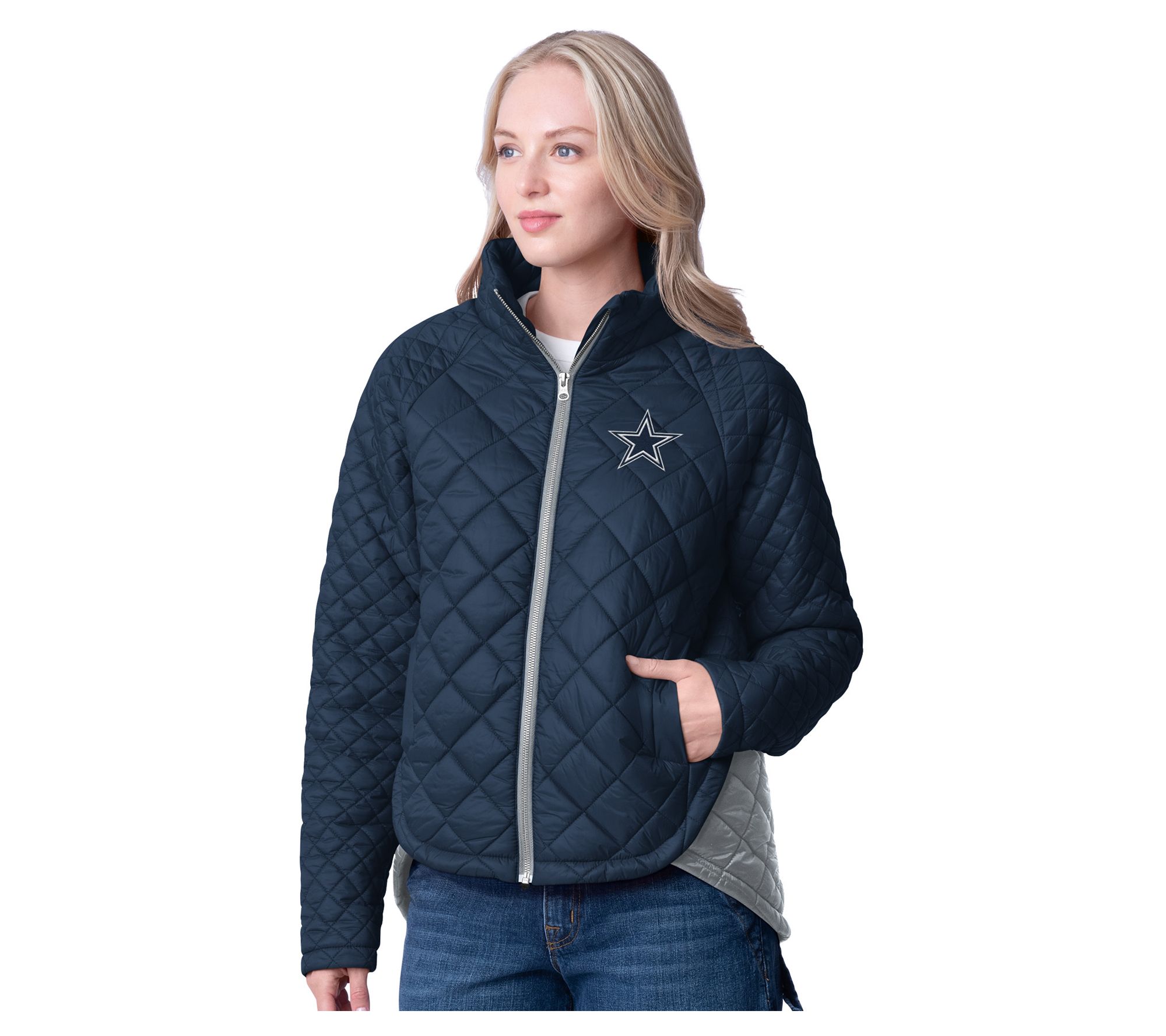 NFL Dallas Women's Legendary Mixed Quilt Jacket