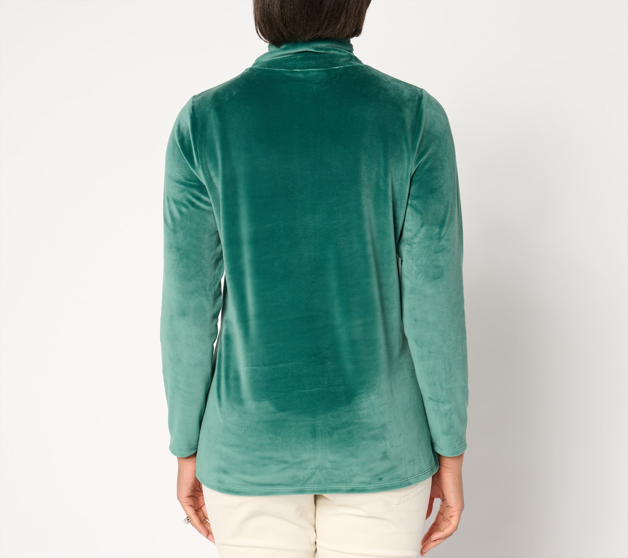 Belle by Kim Gravel Belleour Ruched Turtleneck Top - QVC.com