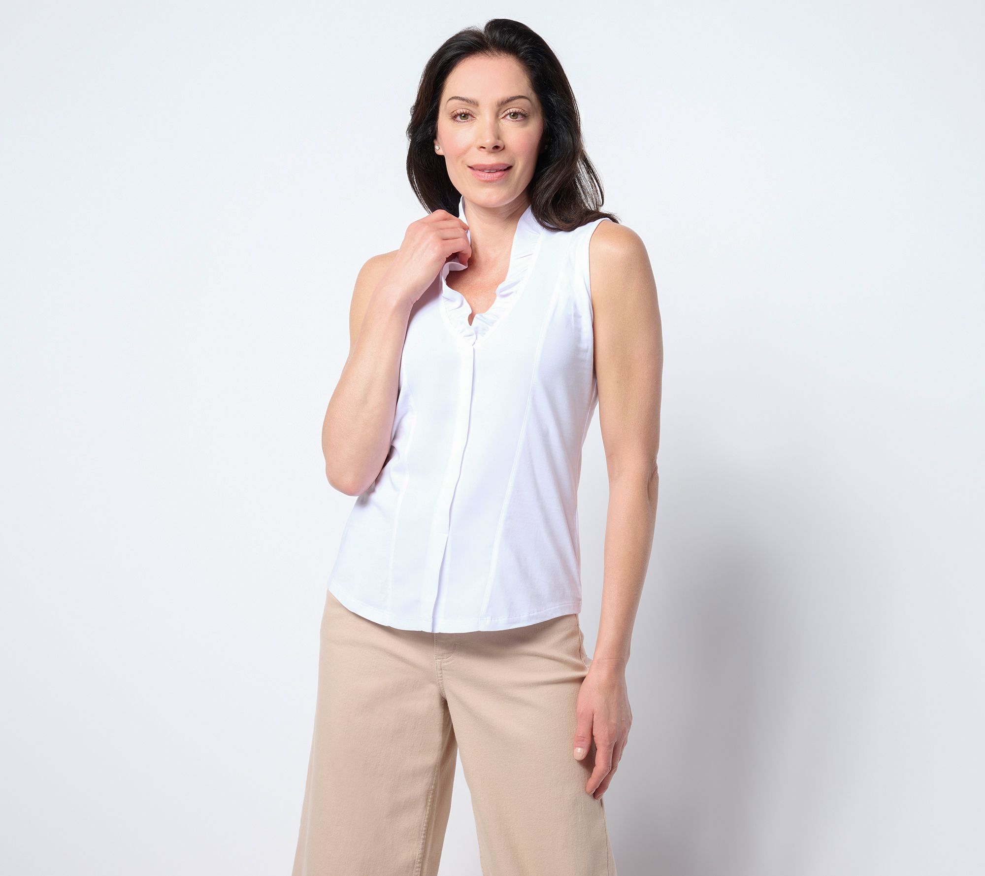 NIC+ZOE Ruffled Around Tank