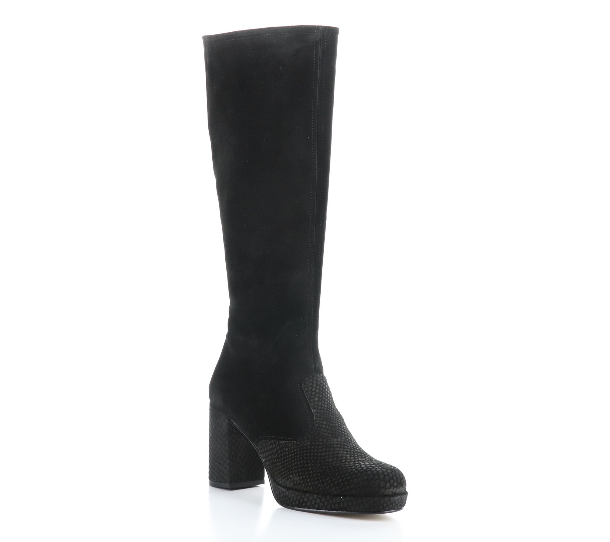 Fly London Suede Tall Shaft Heeled Boot- Eipe