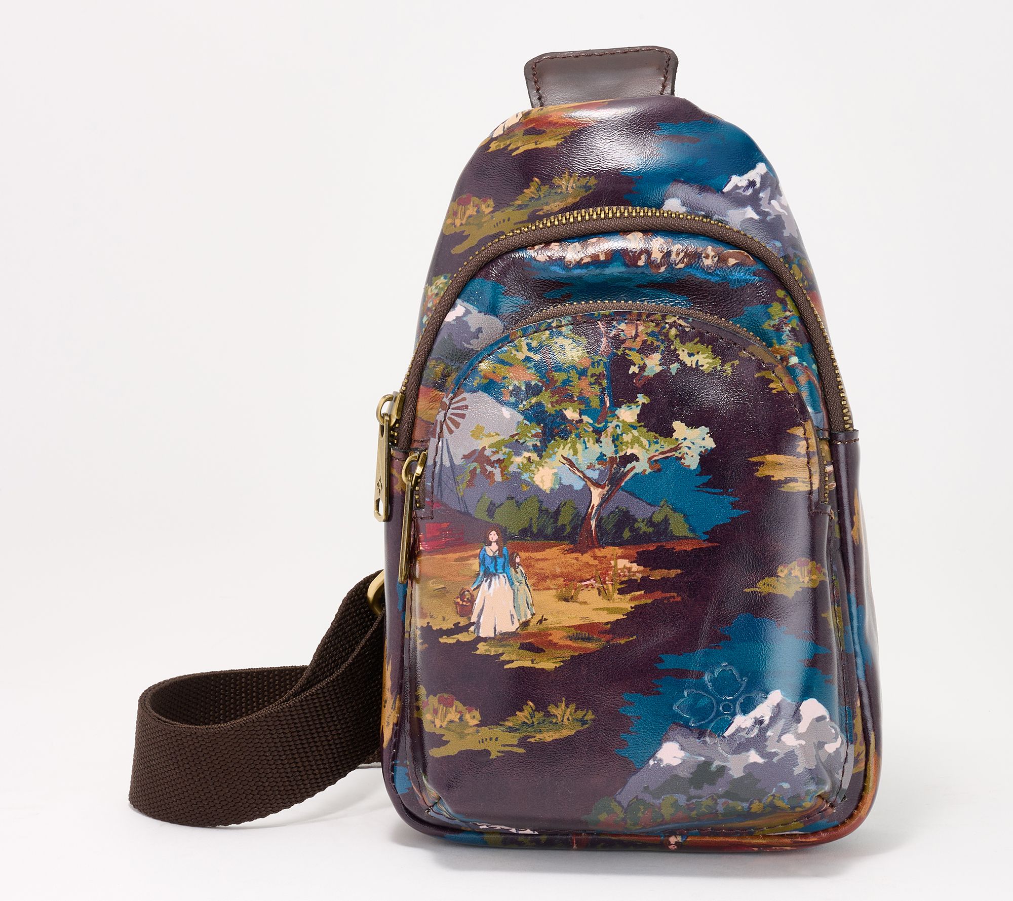 "As Is" Patricia Nash Leather Louetta Small Leather Sling