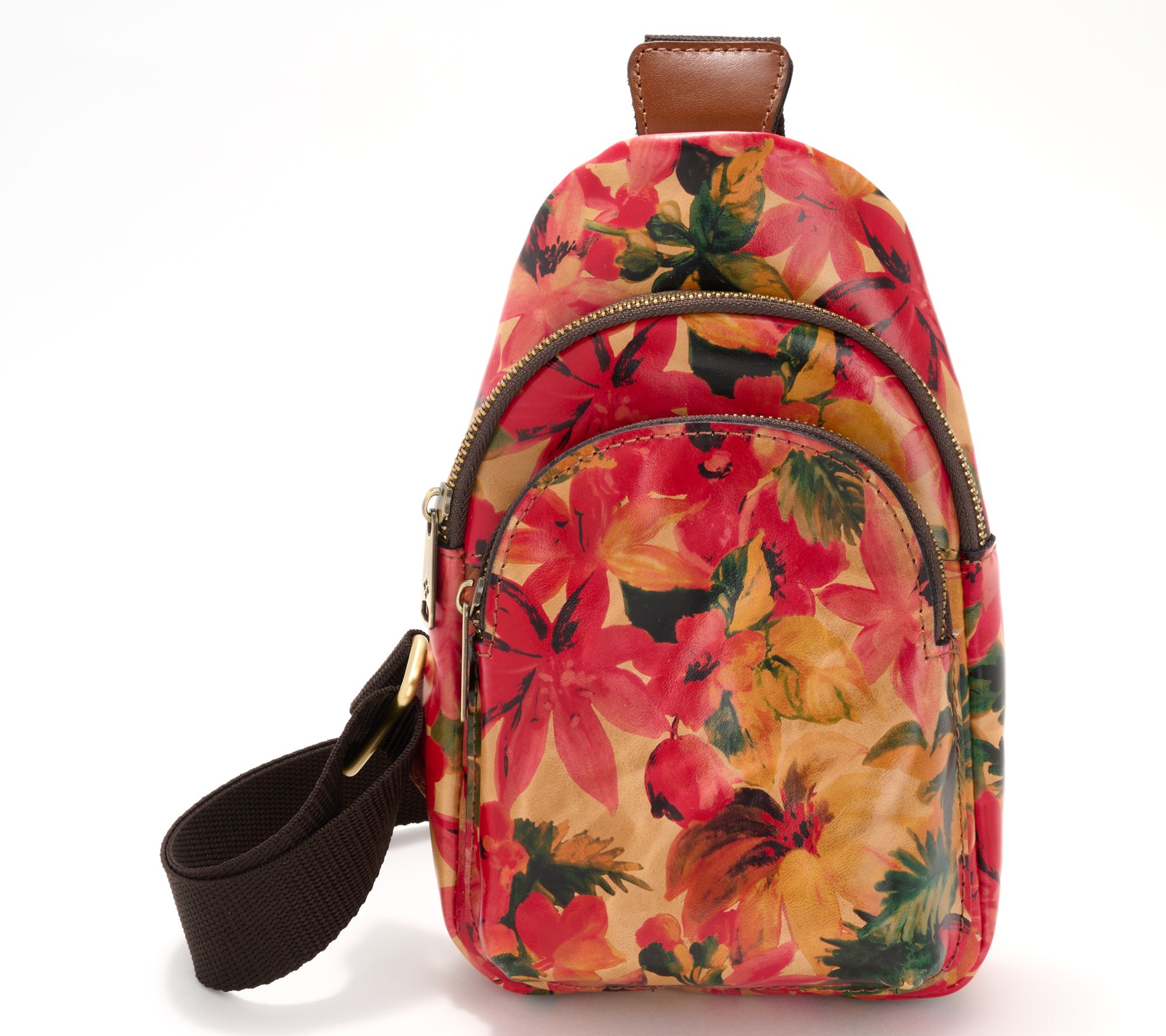 "As Is" Patricia Nash Leather Louetta Small Leather Sling