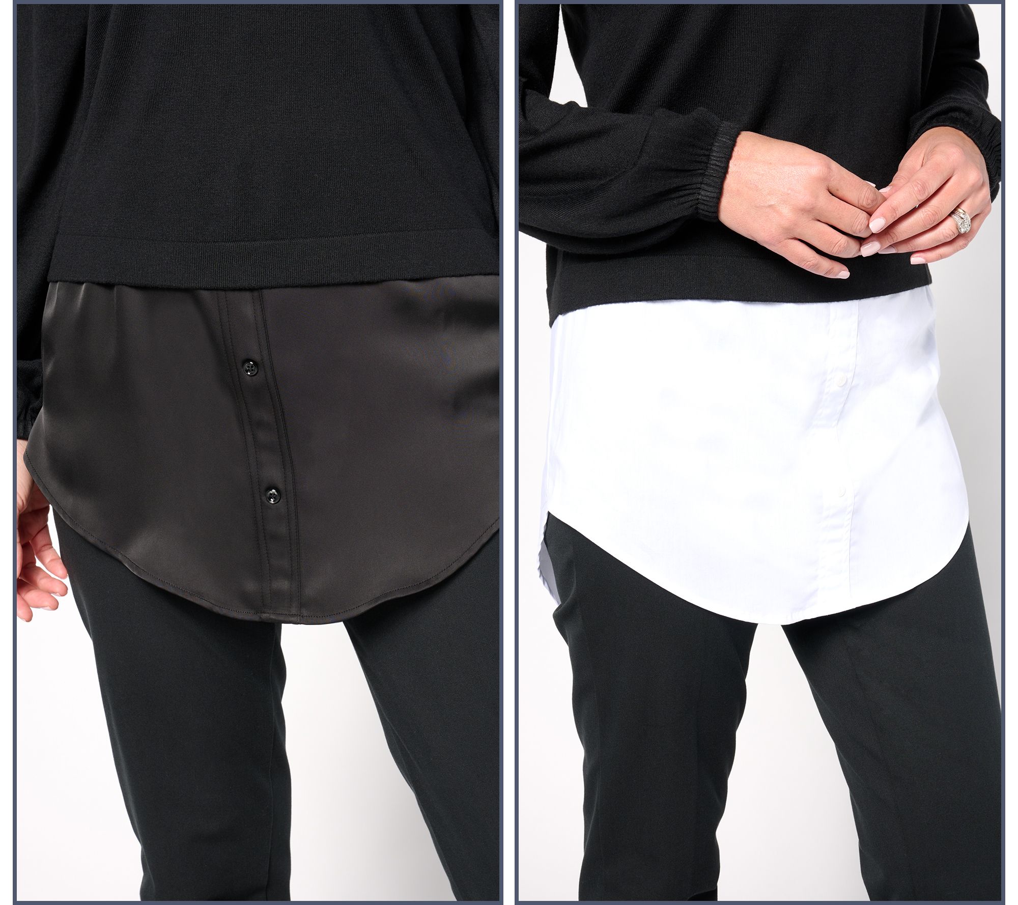 "As Is" by Stacy London Addable Shirt Skirt 2 Pack