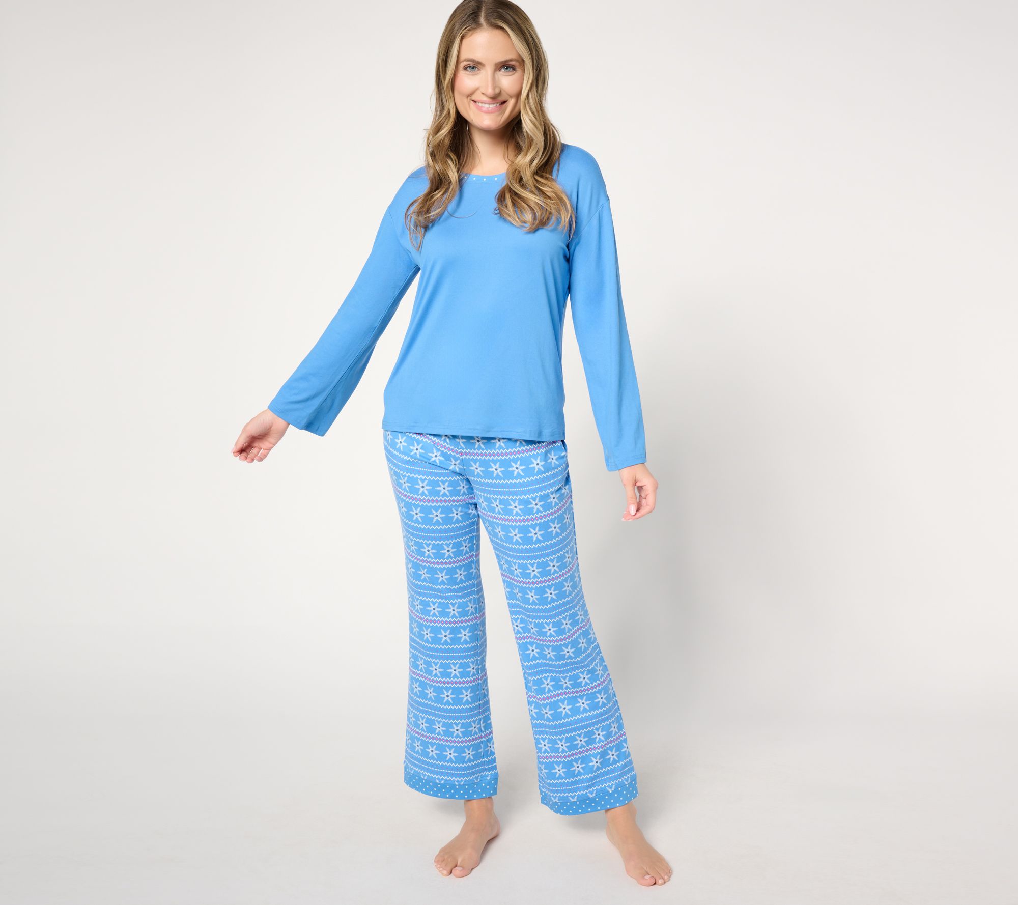"As Is" MUK LUKS Bell Sleeve Pajama Set